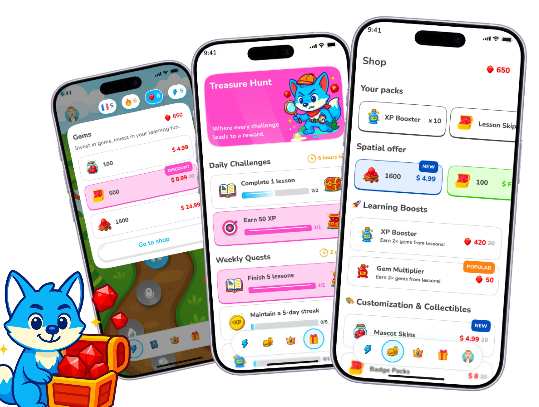 Gemglot - Language Learning Game App 9
