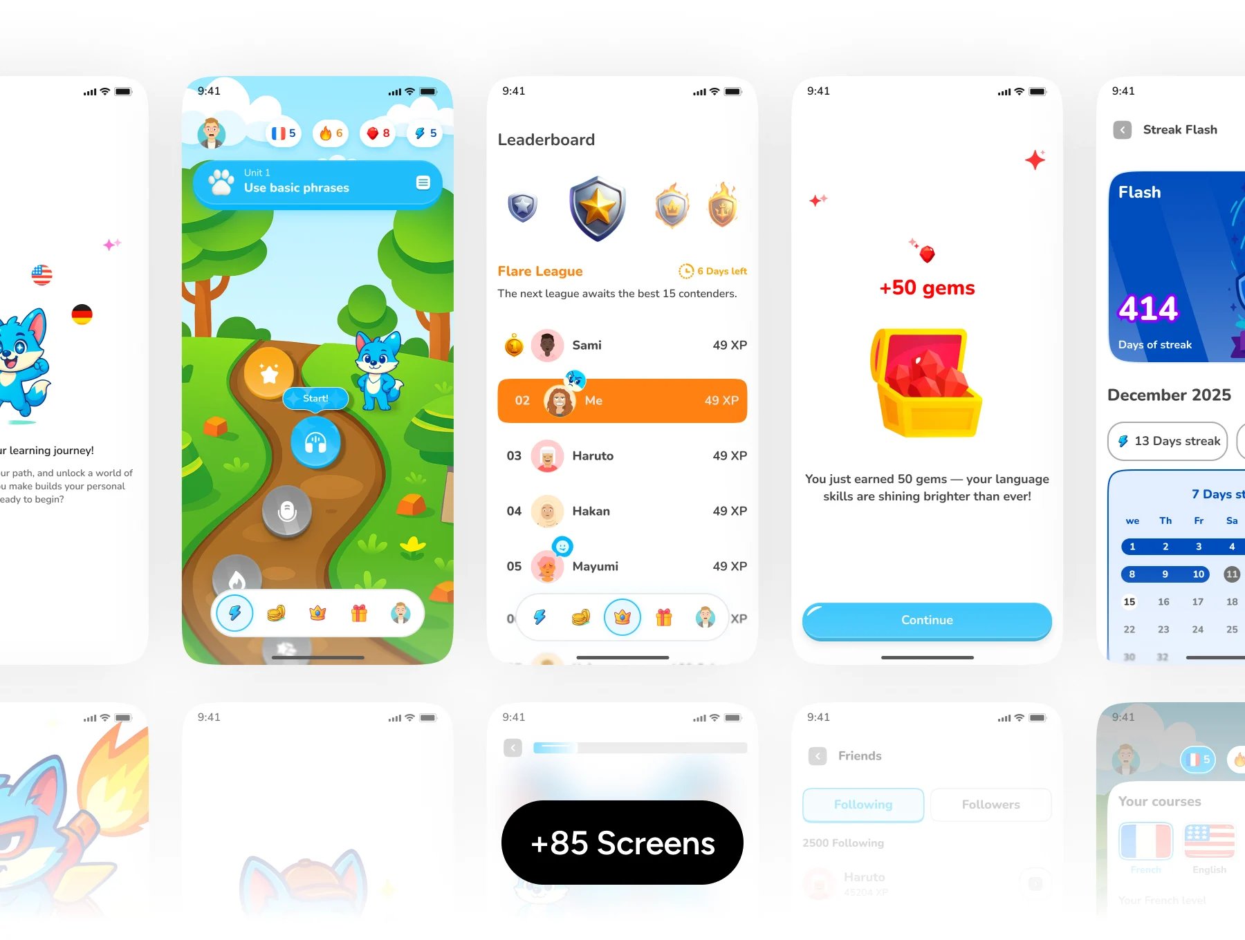 Gemglot - Language Learning Game App 7