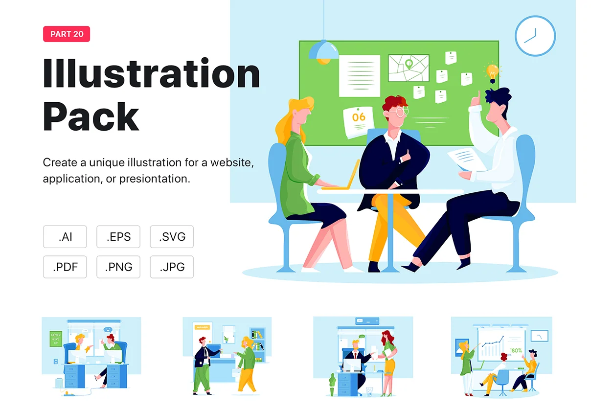 Gemini - Business Vector Scenes
