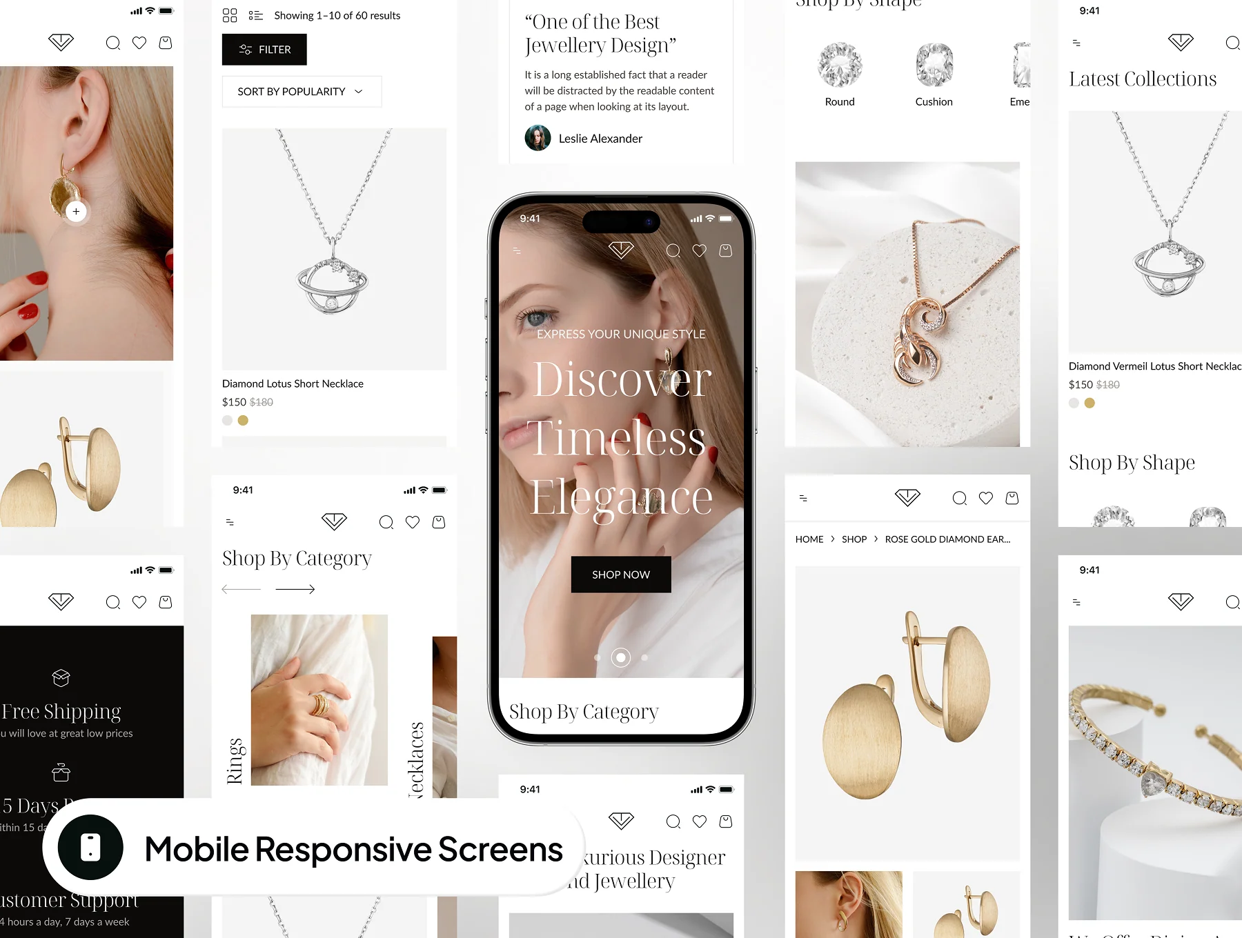 Gemjewel - Jewelry Ecommerce Website Framer Template 9
