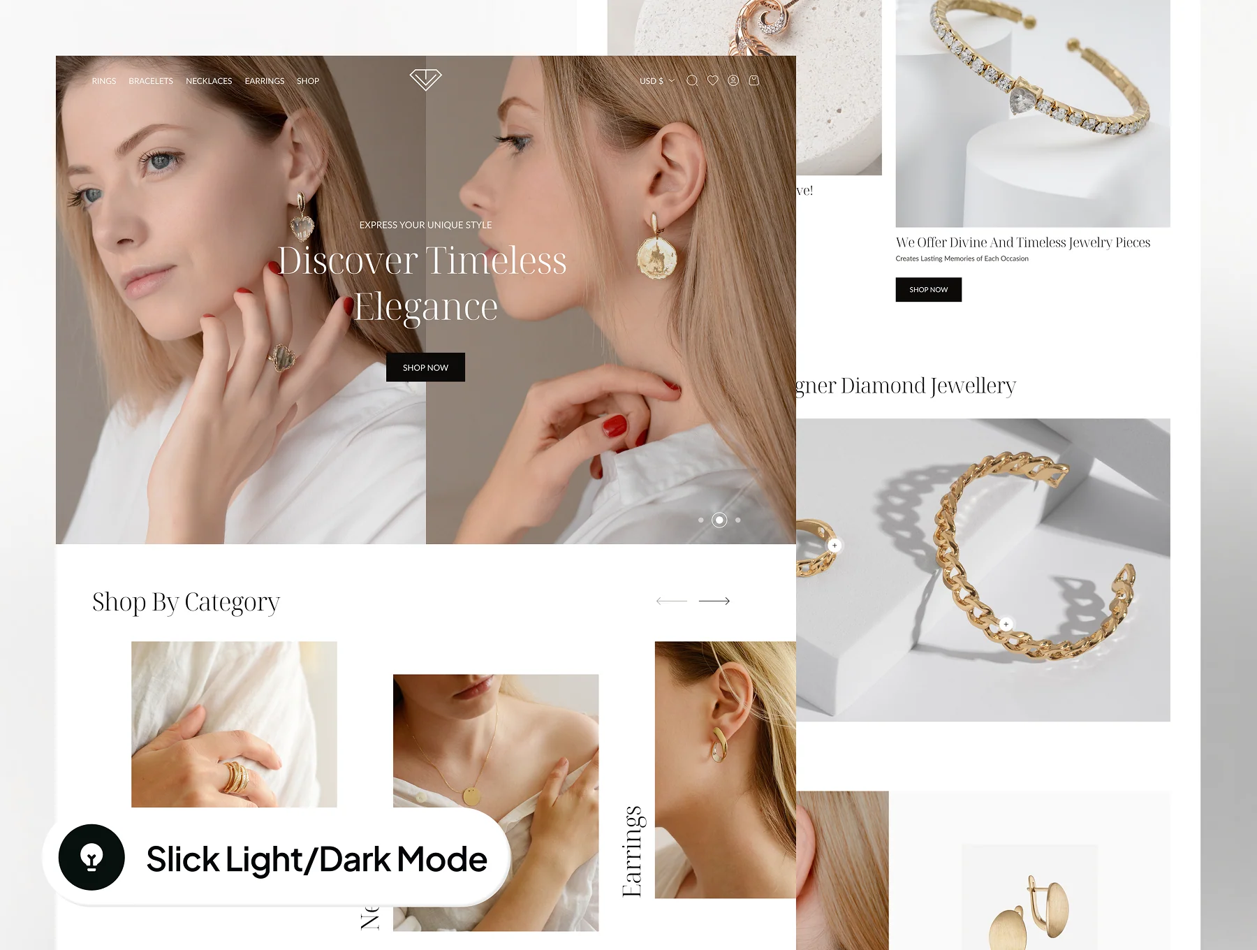 Gemjewel - Jewelry Ecommerce Website Framer Template 4
