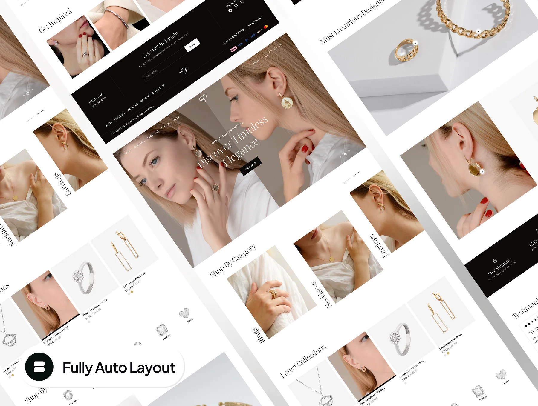 Gemjewel - Jewelry Ecommerce Website Framer Template 6