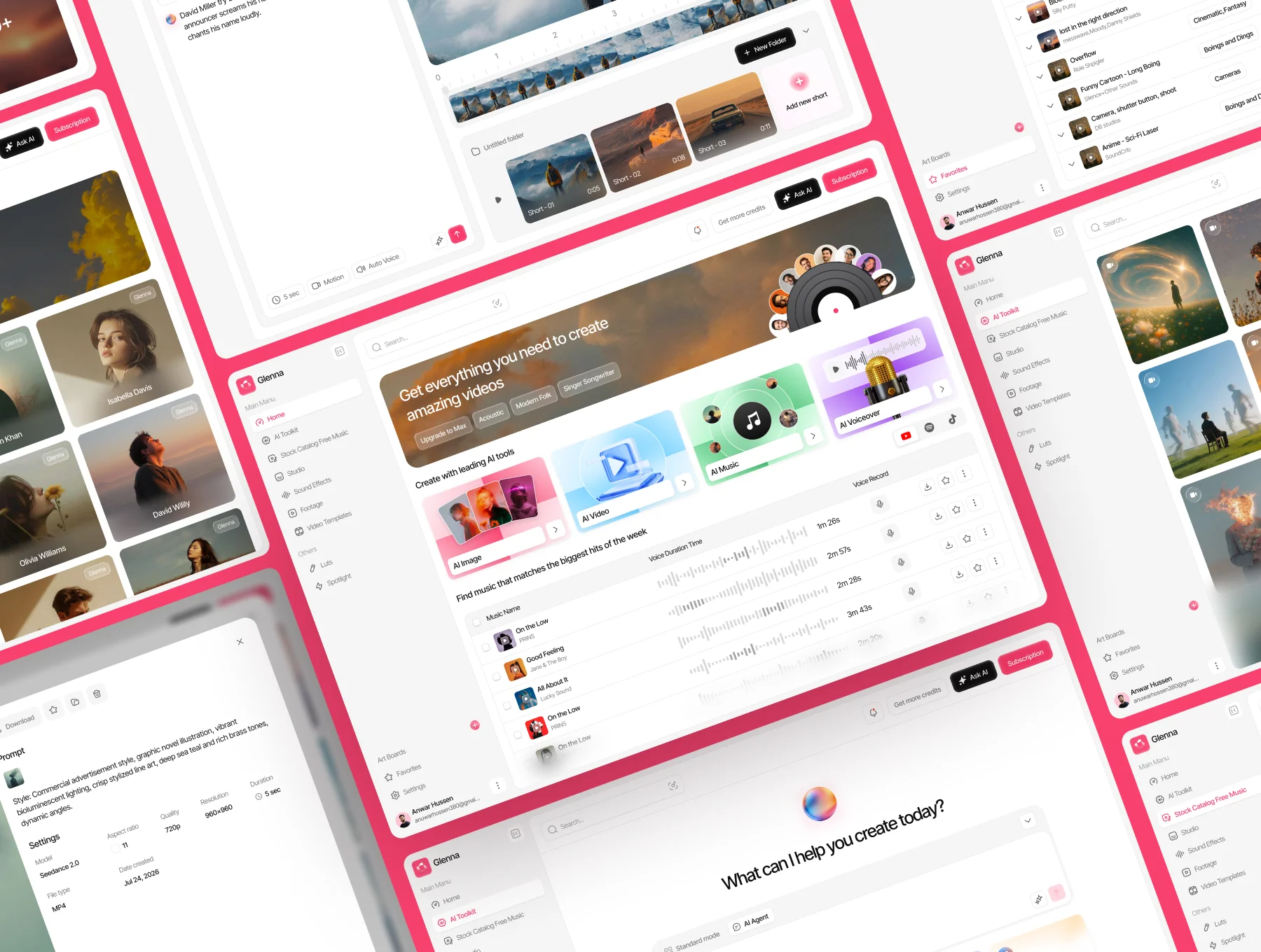 Generative AI Tools & Digital Assets UI Kit Design 2