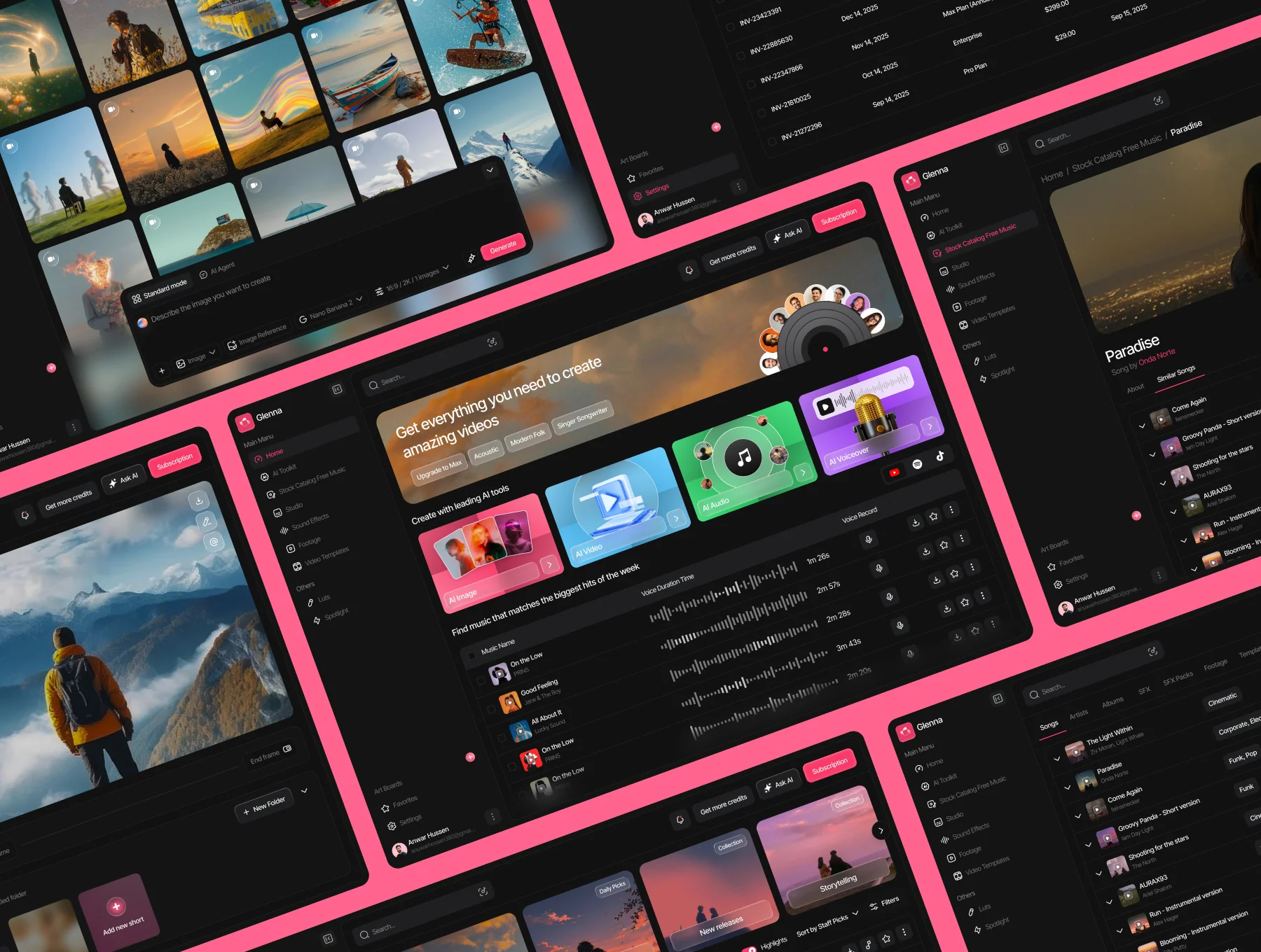 Generative AI Tools & Digital Assets UI Kit Design 5