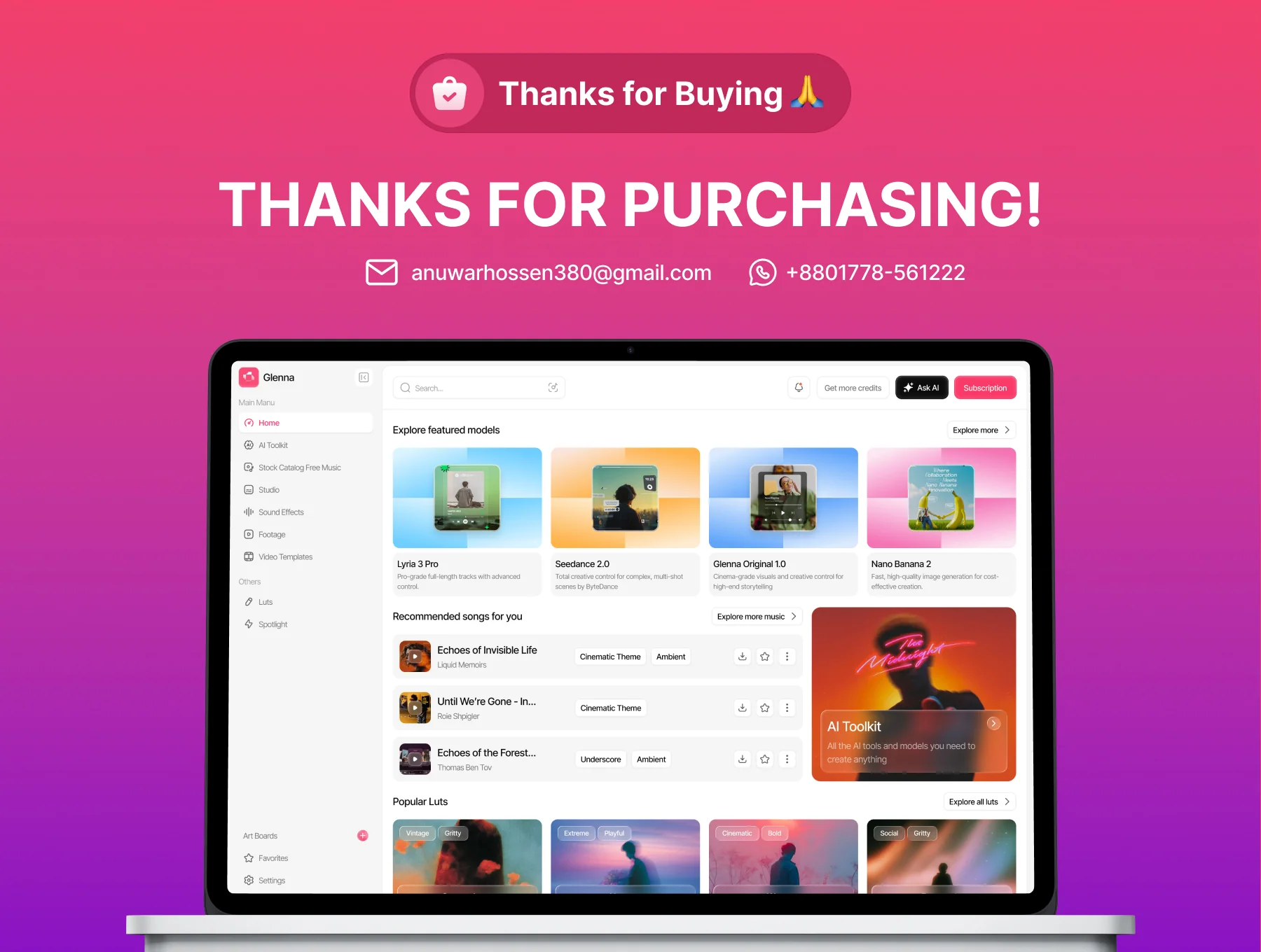Generative AI Tools & Digital Assets UI Kit Design 6