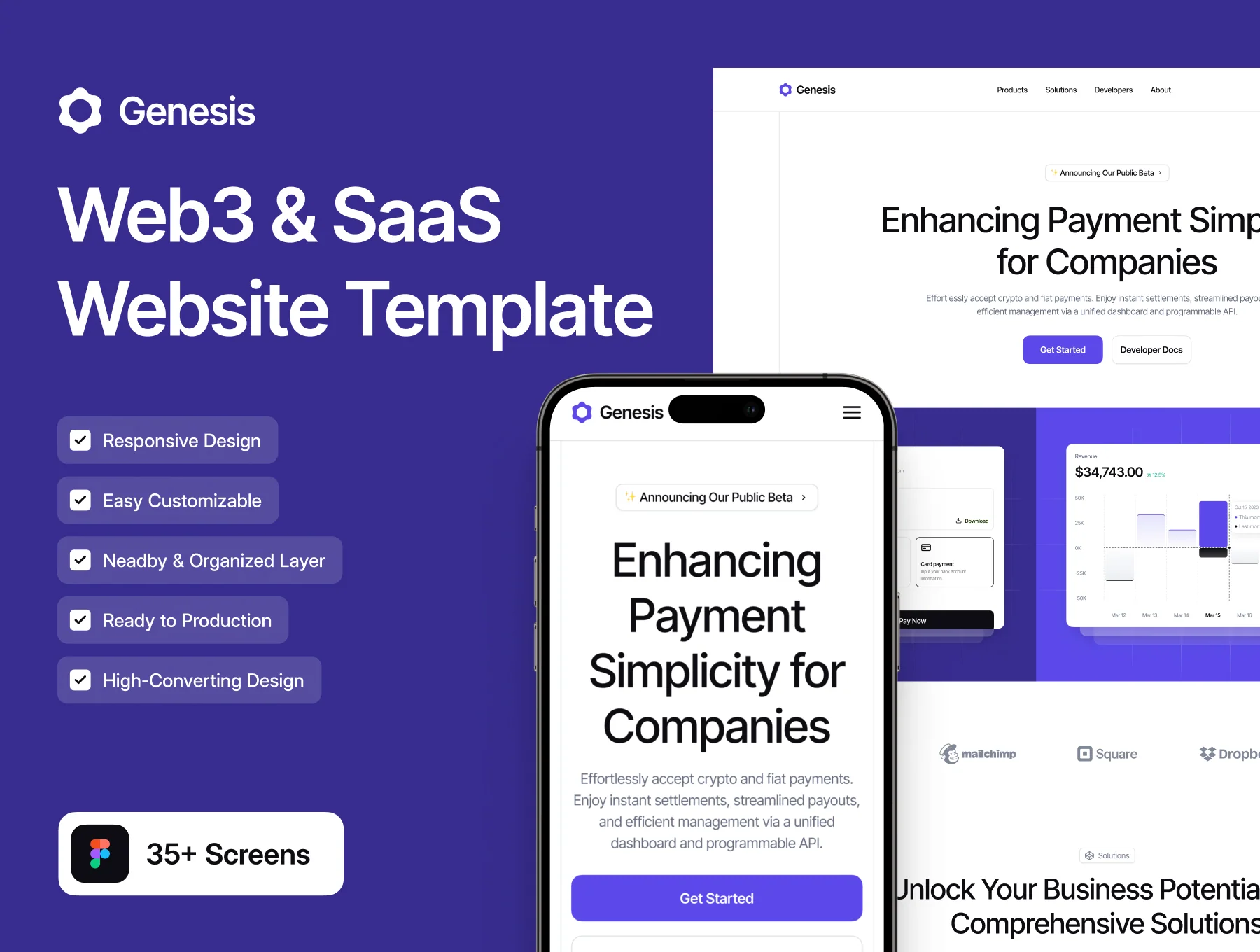Genesis - Web3 & SaaS Web Templates