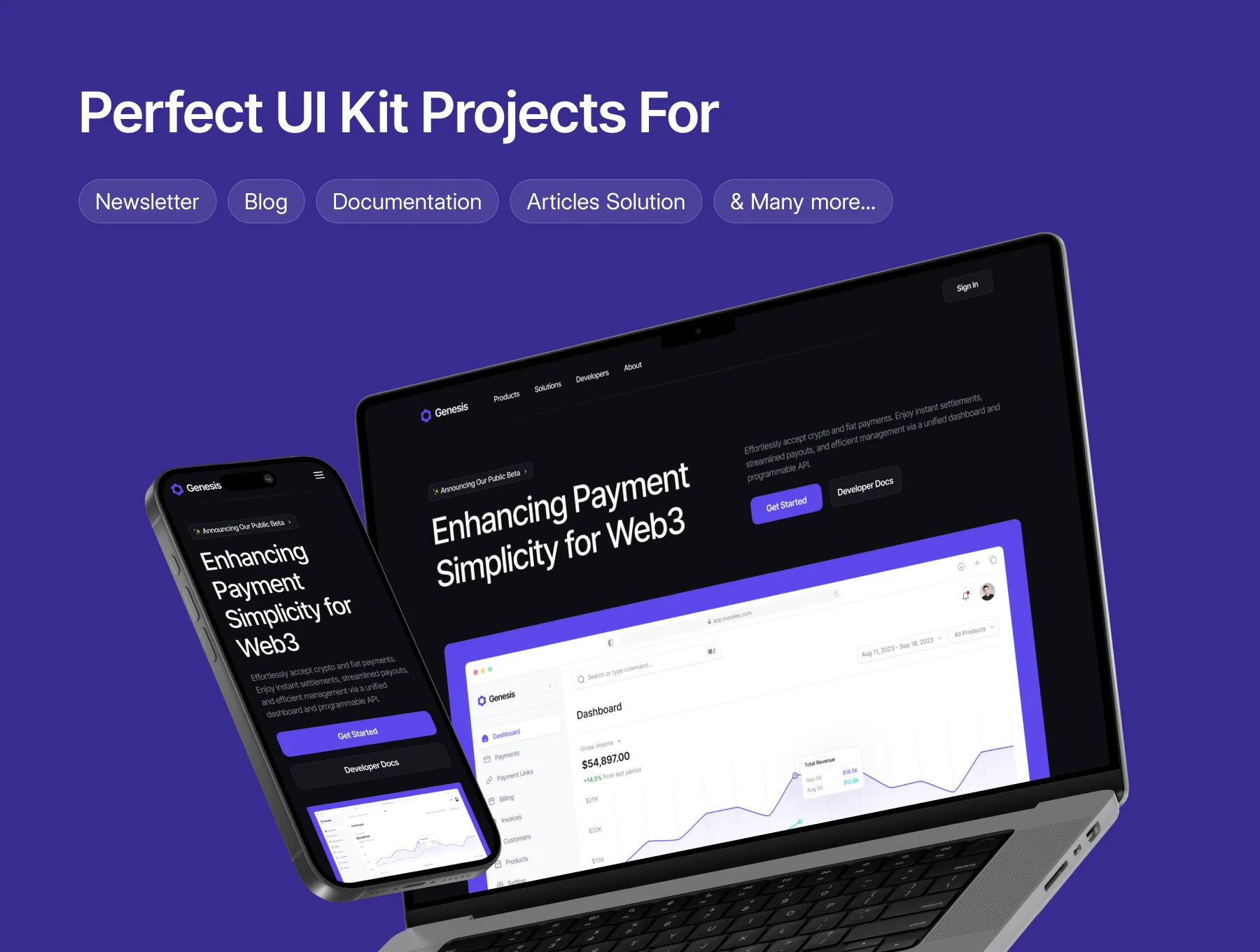 Genesis - Web3 & SaaS Web Templates 3