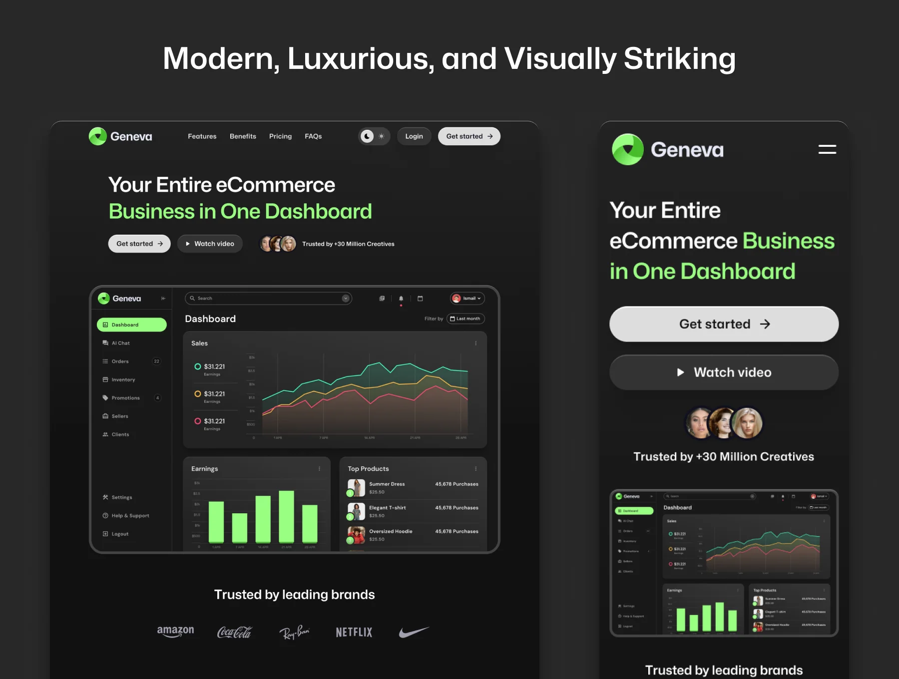 Geneva - SaaS Landing Page 3