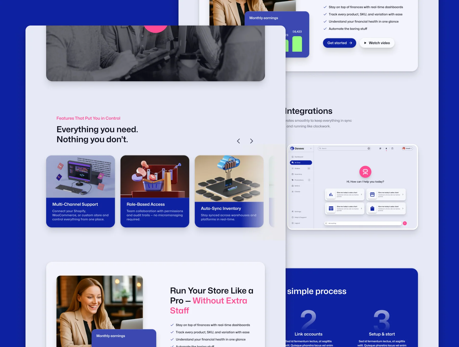 Geneva - SaaS Landing Page 4