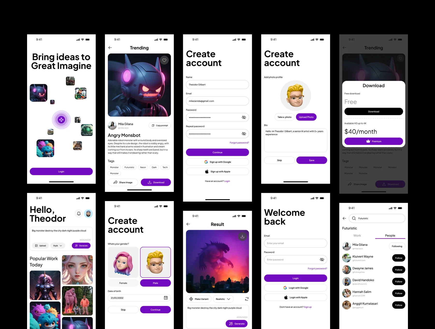 GenImage - AI Art Generator UI KIT 4