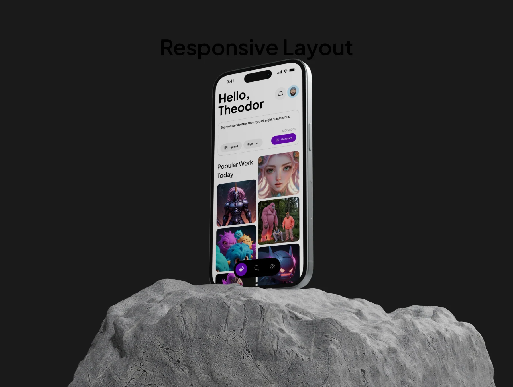 GenImage - AI Art Generator UI KIT 5