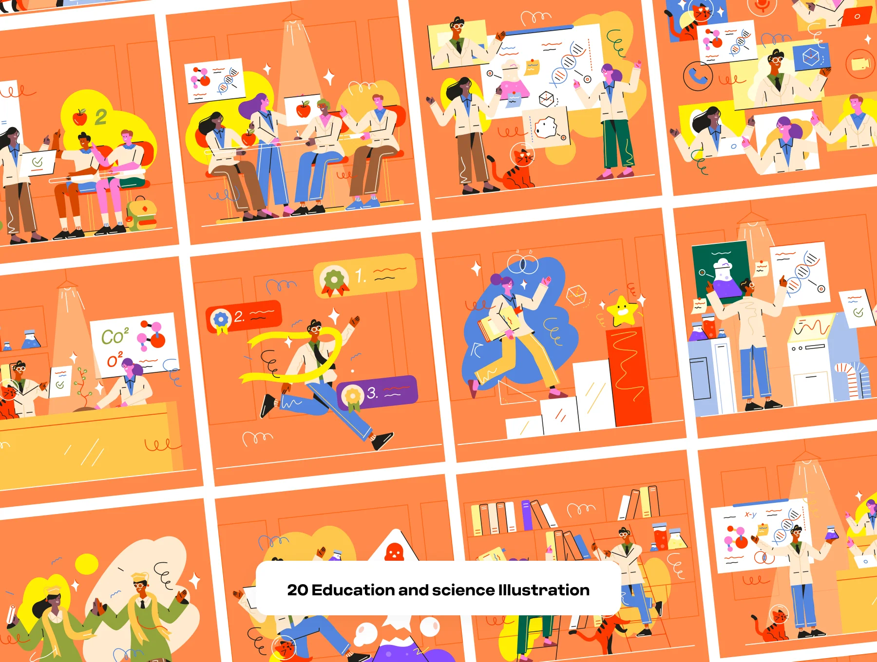 Genius Atom! Education and Science illustration 7