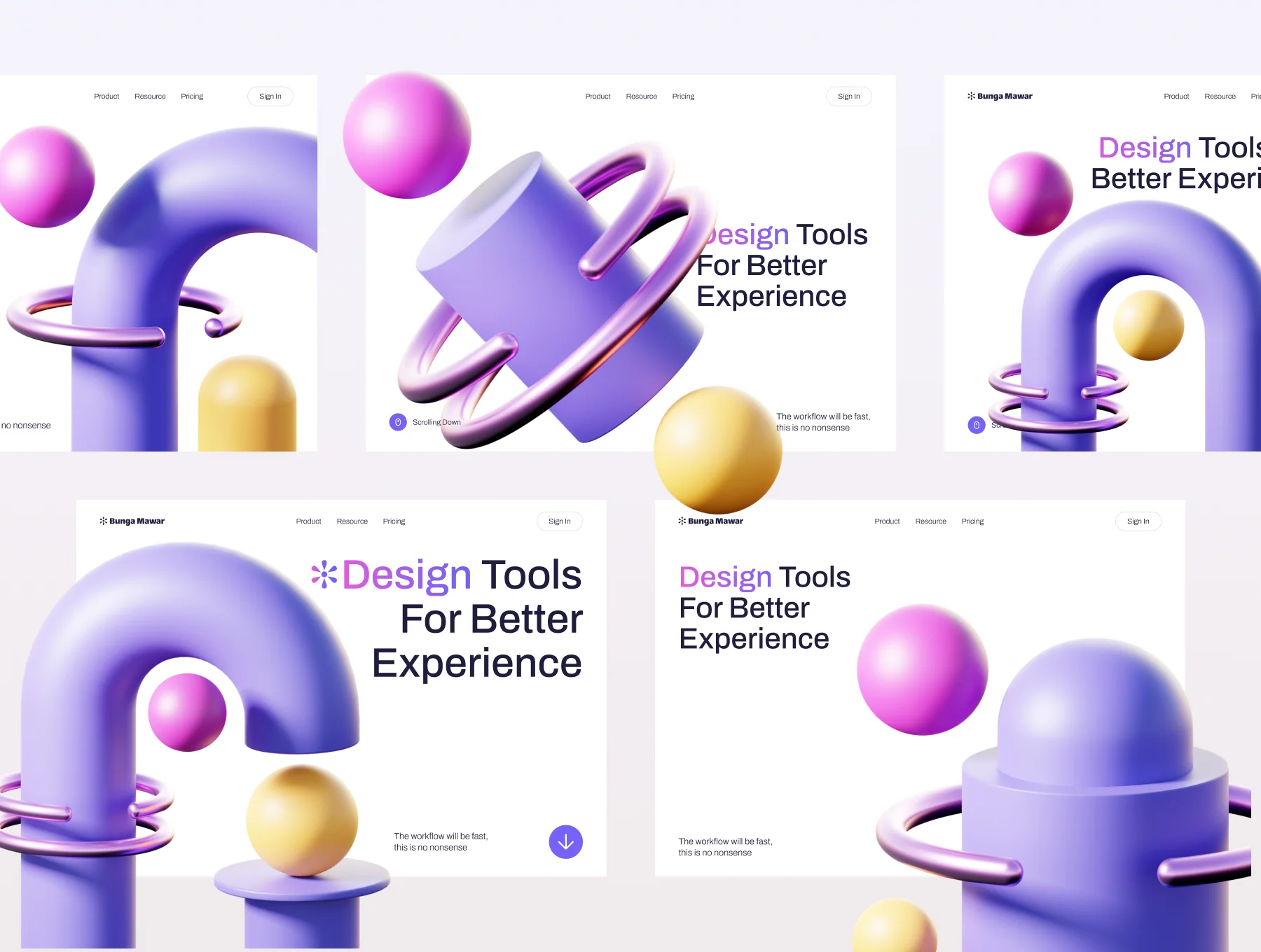 Geometric 3D Illustrations 6