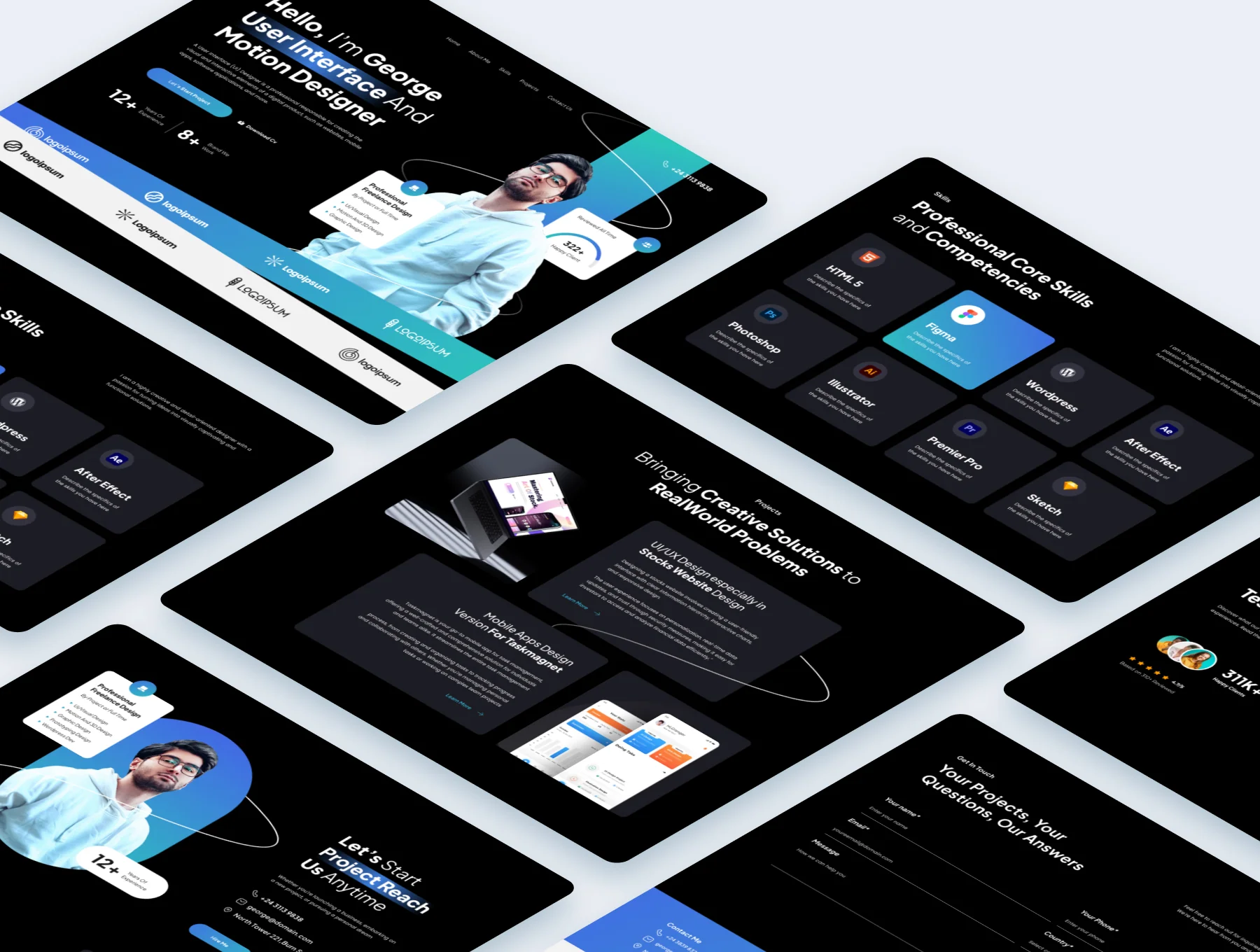 Georgins - Personal Portfolio Web Design 4