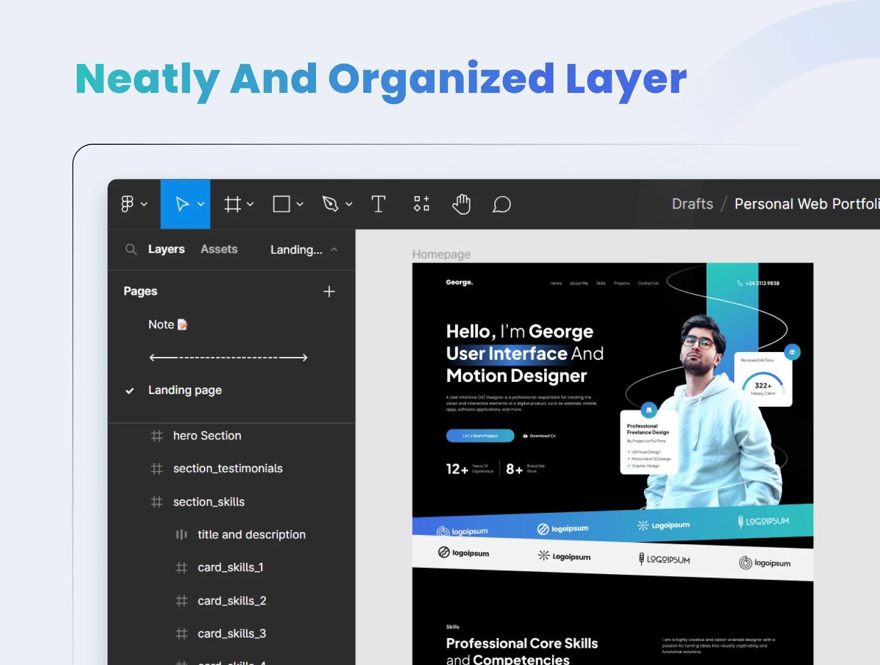 Georgins - Personal Portfolio Web Design 5