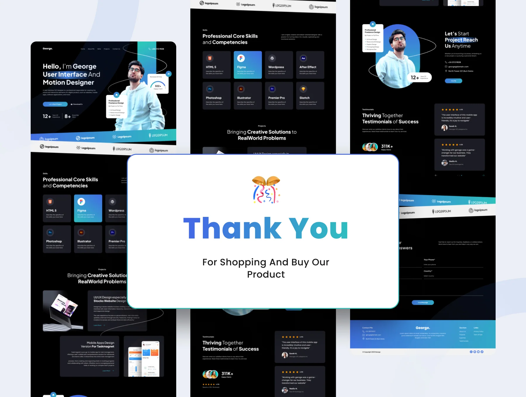 Georgins - Personal Portfolio Web Design 6