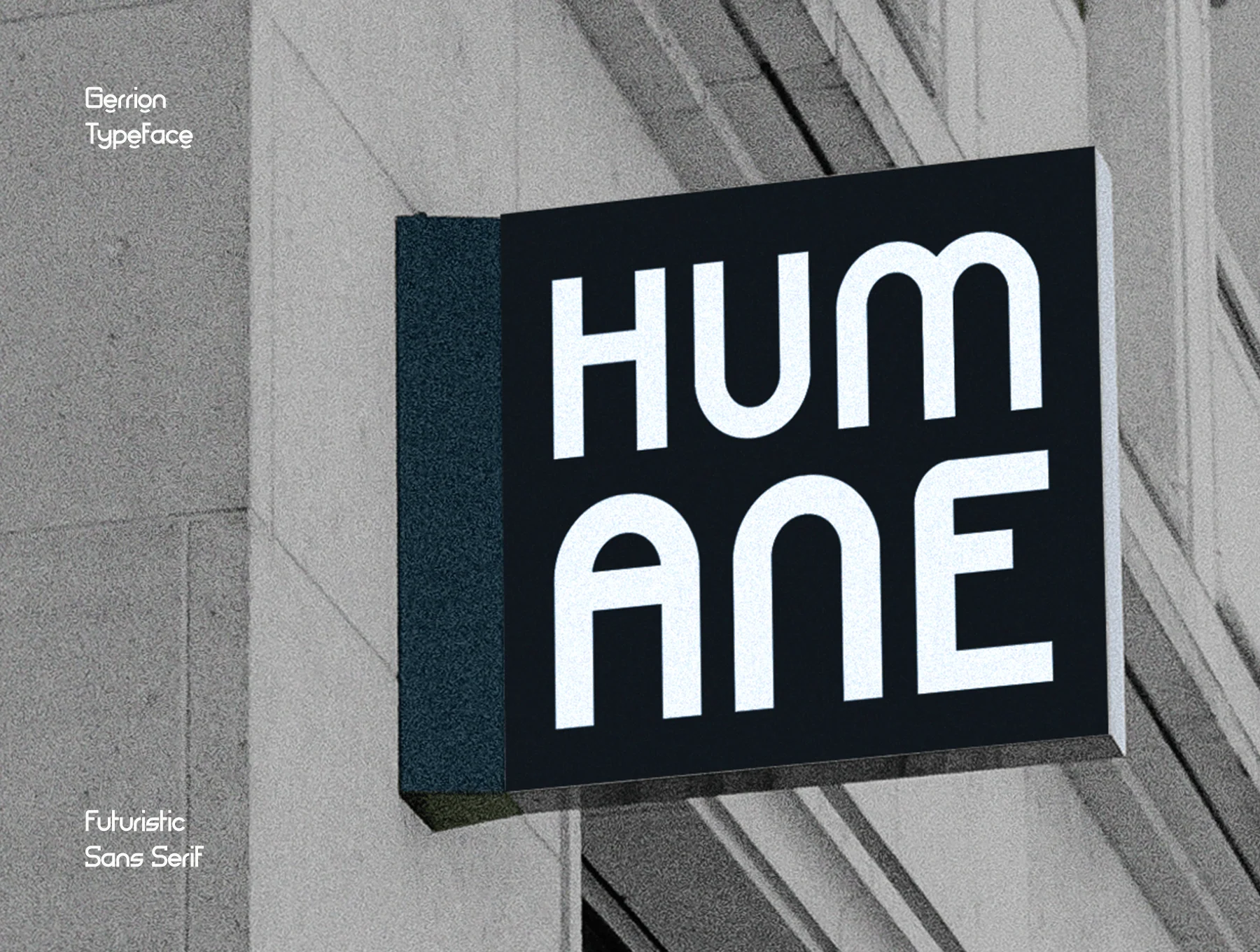 Gerrion - Futuristic Sans Serif
