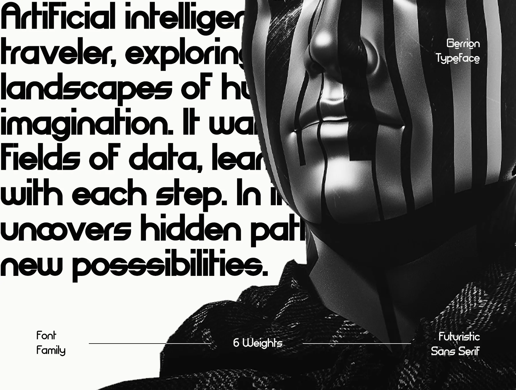 Gerrion - Futuristic Sans Serif 7