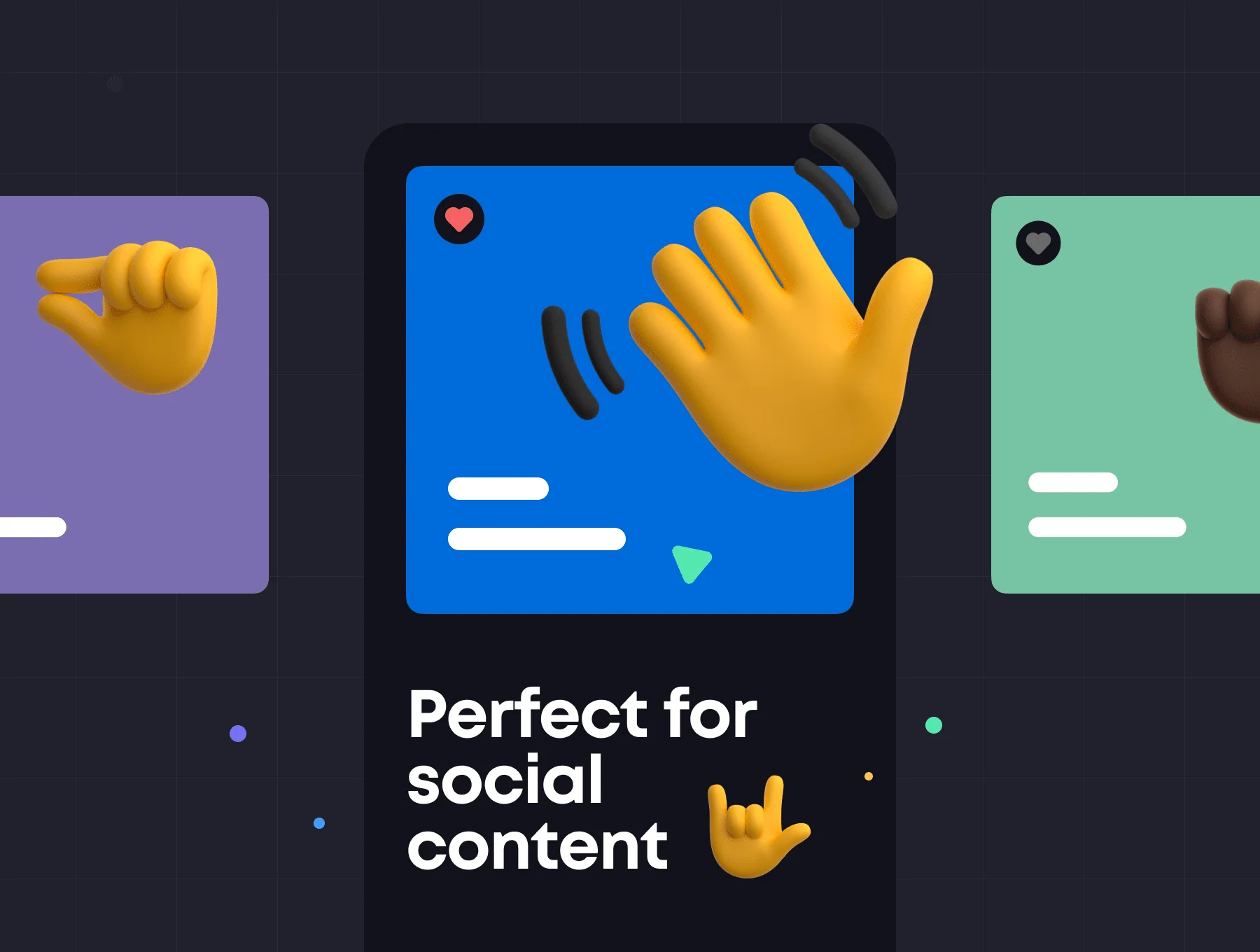 Gestures: 3D Emoji Pack 4