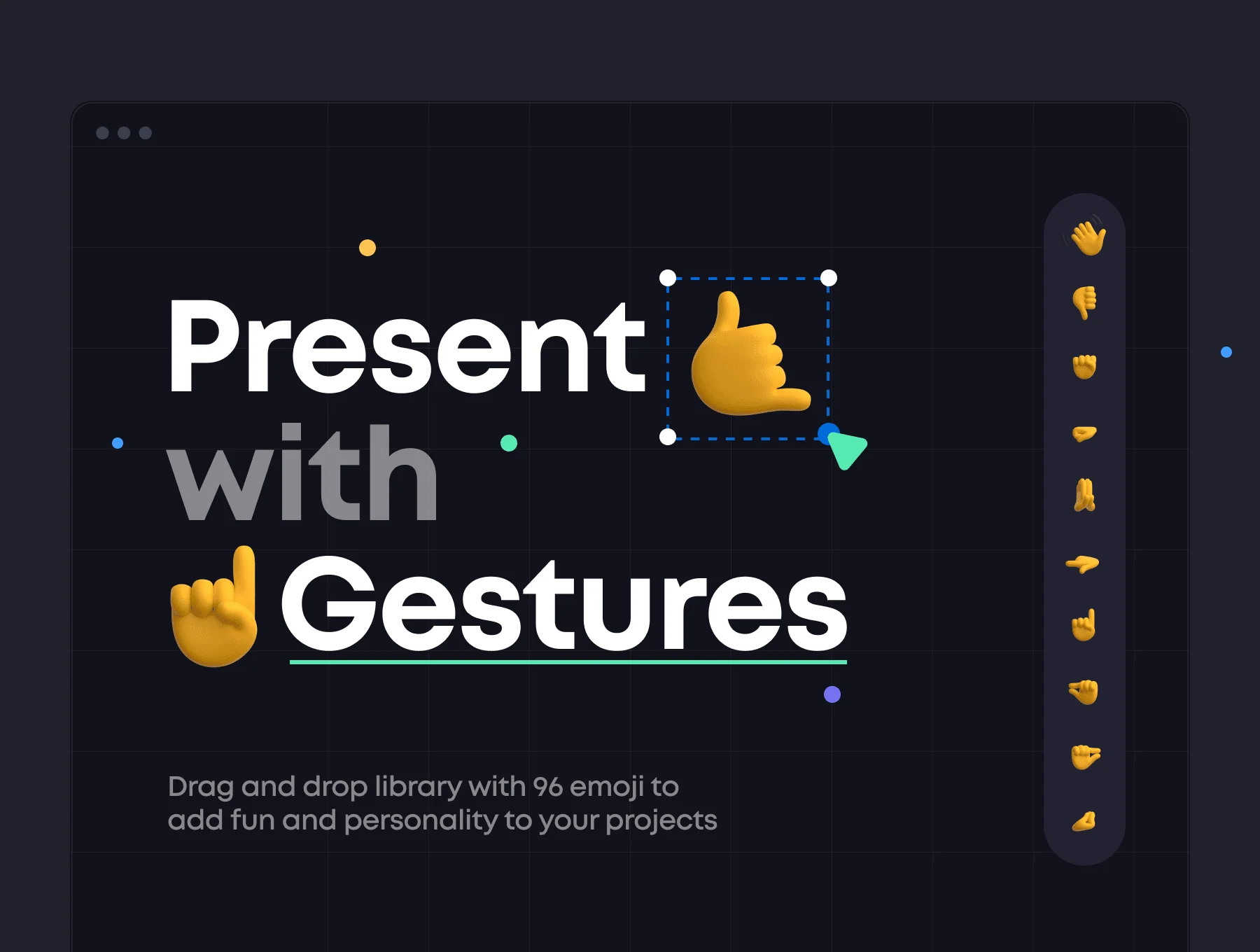 Gestures: 3D Emoji Pack 6
