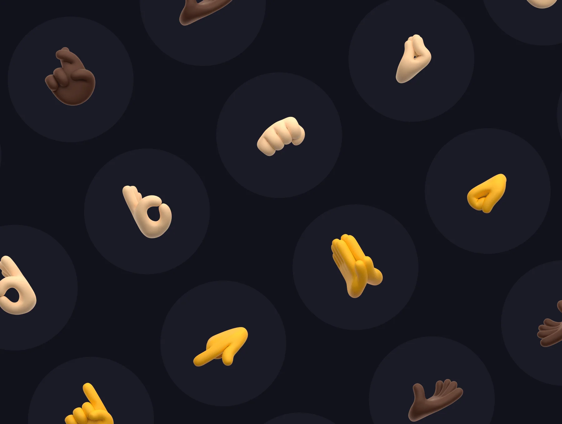 Gestures: 3D Emoji Pack 7