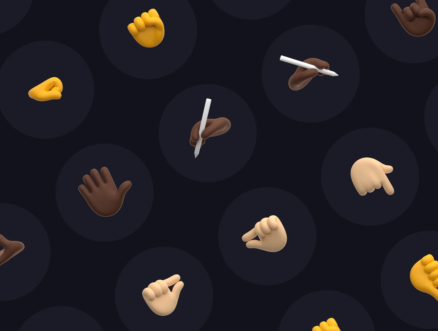 Gestures: 3D Emoji Pack 8