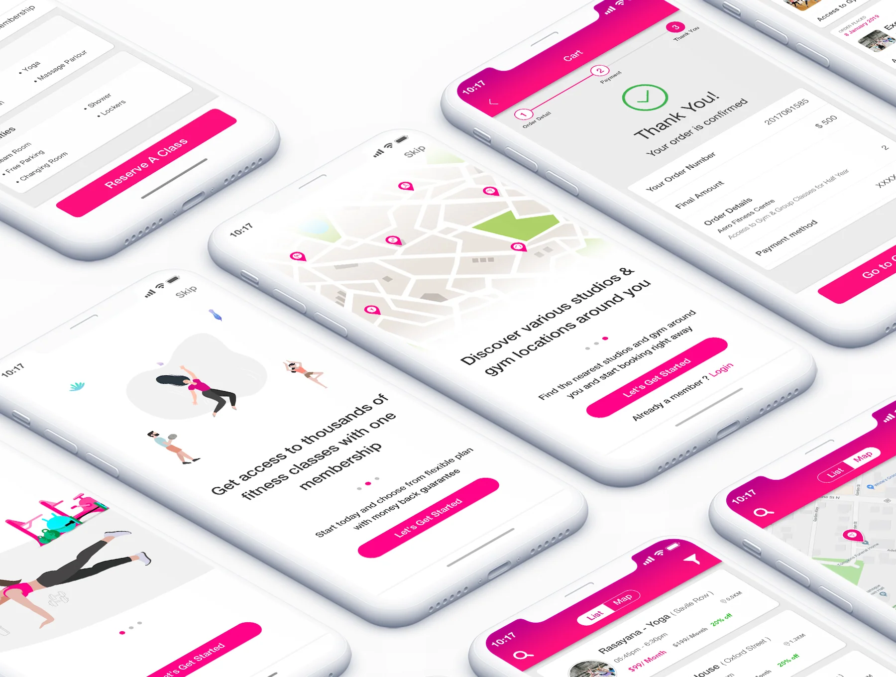 GET FIT - Find NearBy Fitness Classes App UI Kit 5