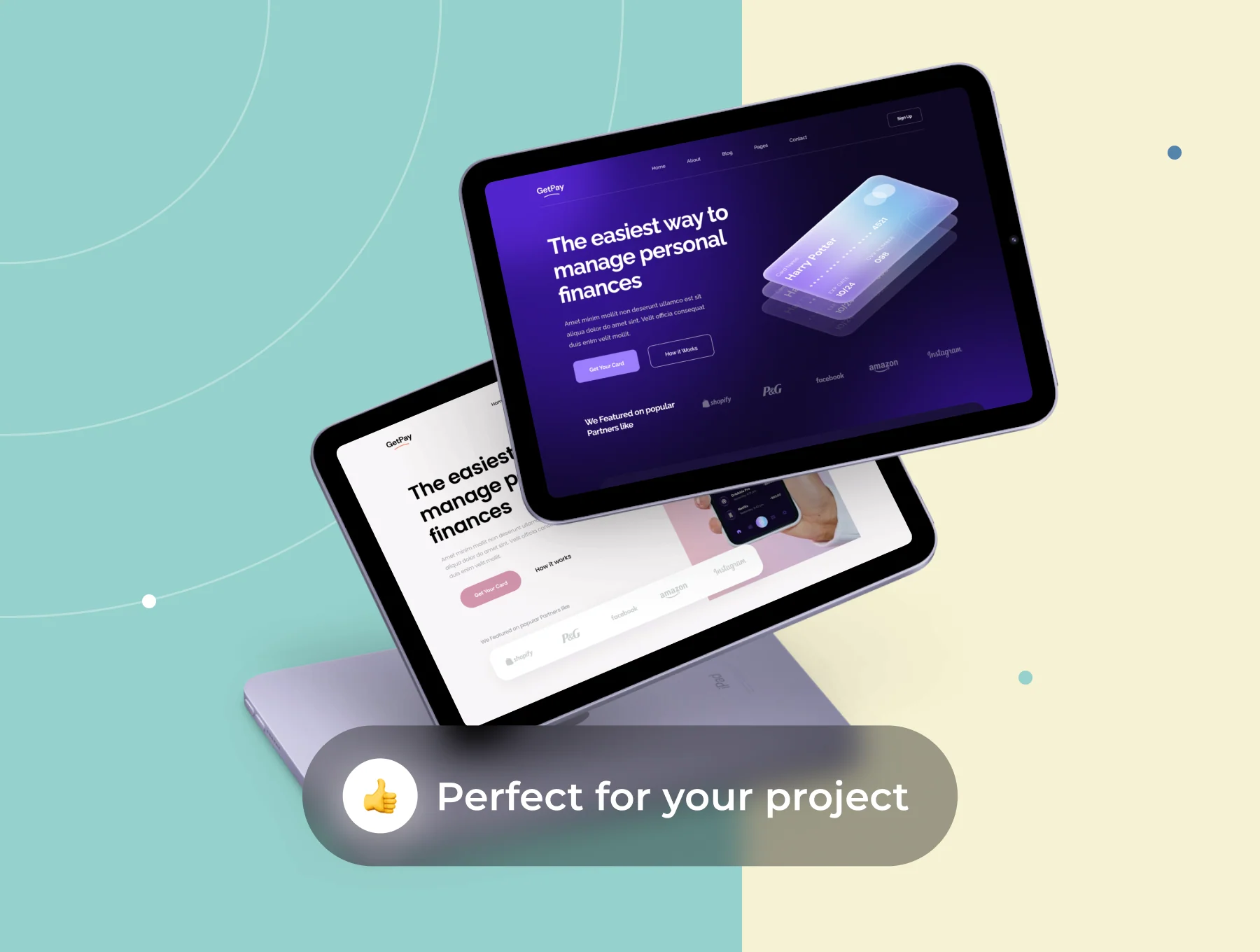 GetPay - 6 Unique Finance Landing Pages 3