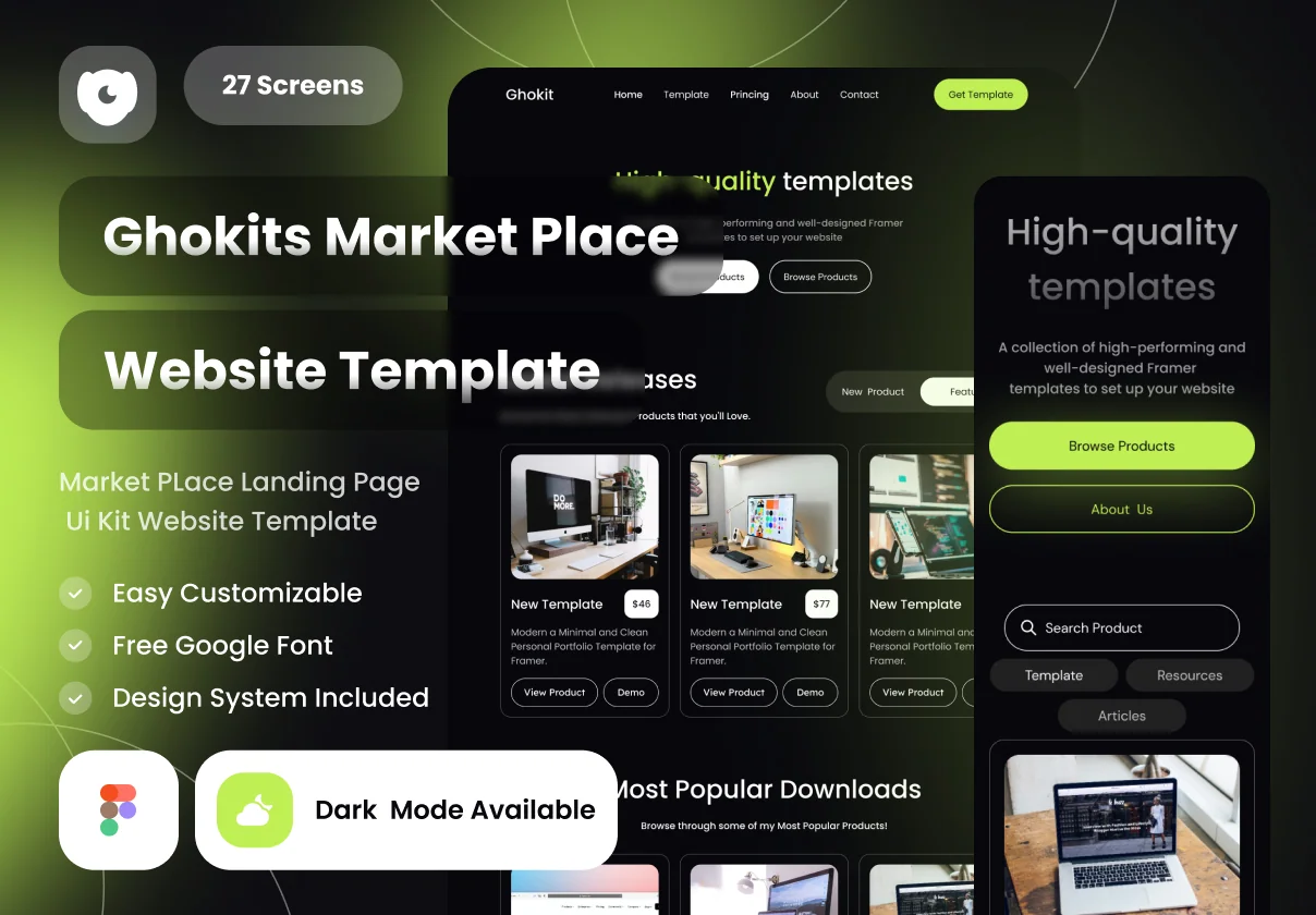 Ghokit Digital Marketplace website template