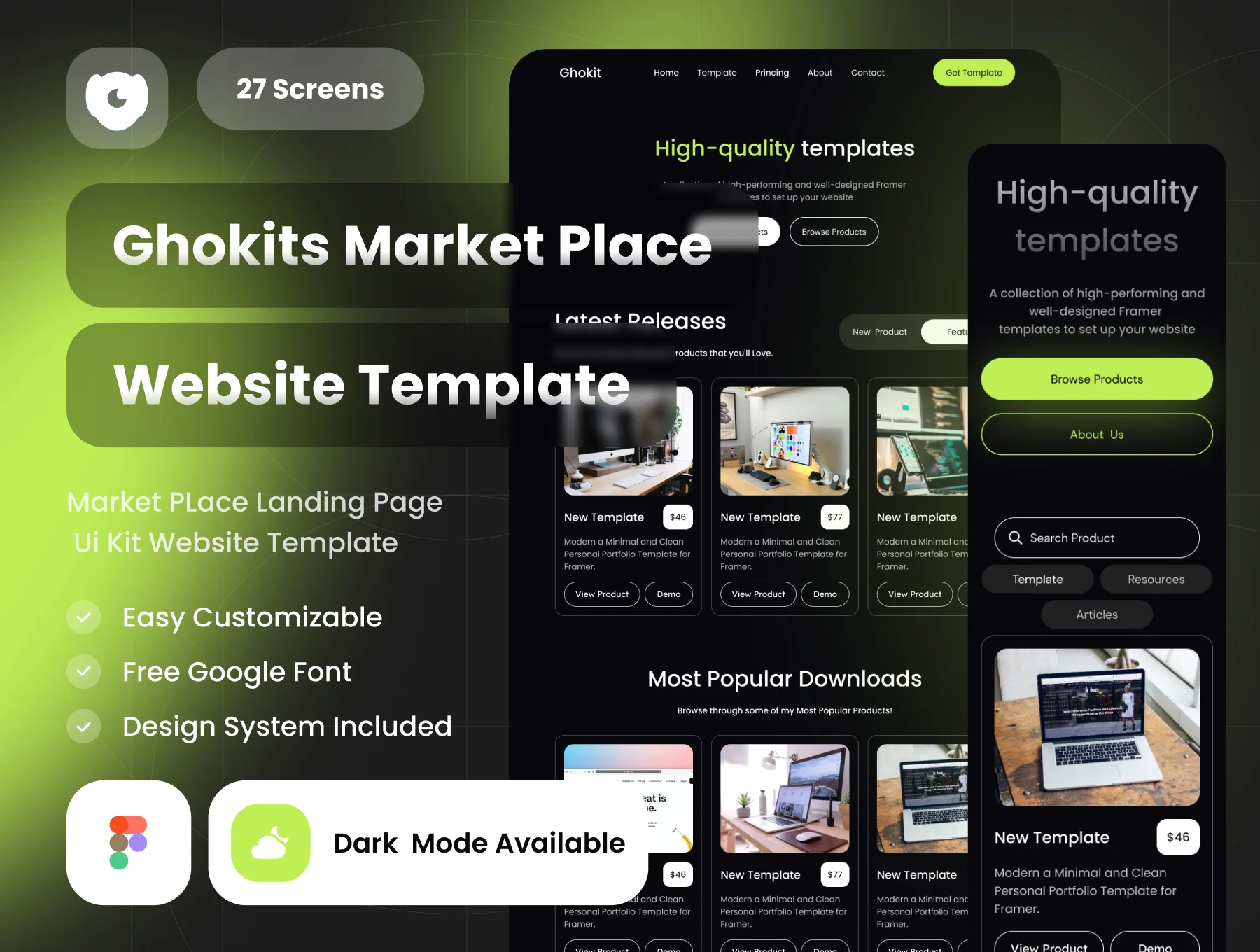 Ghokit Digital Marketplace website template