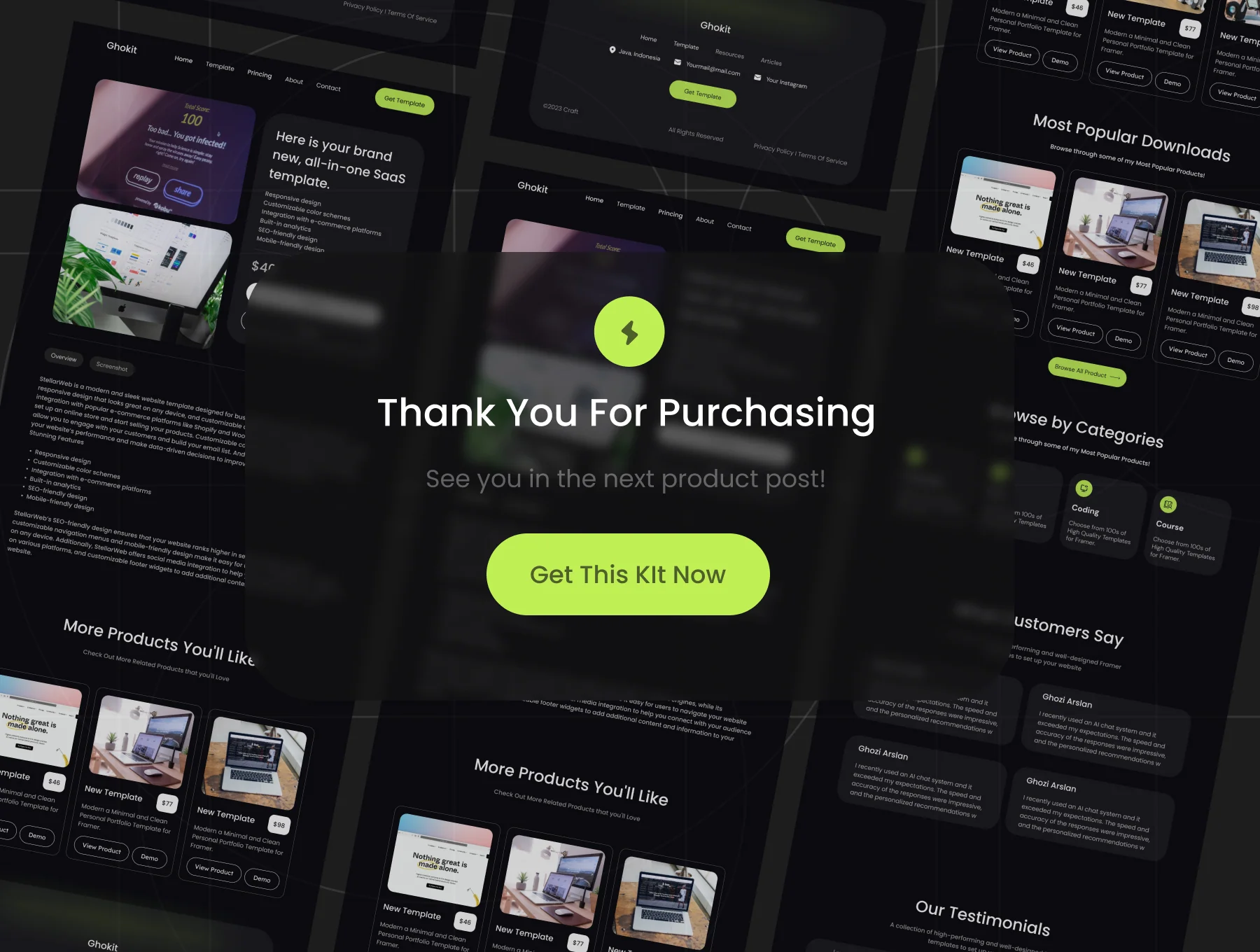 Ghokit Digital Marketplace website template 6