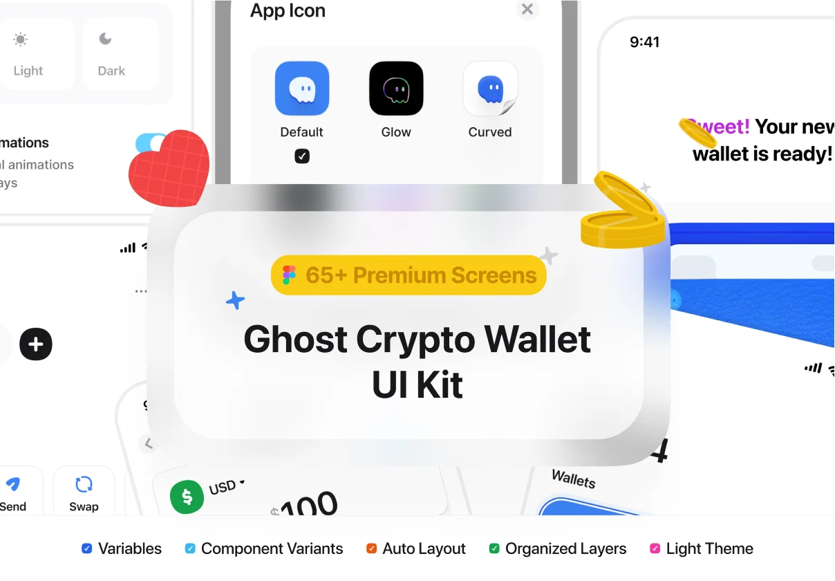 Ghost - Crypto Wallet UI Kit