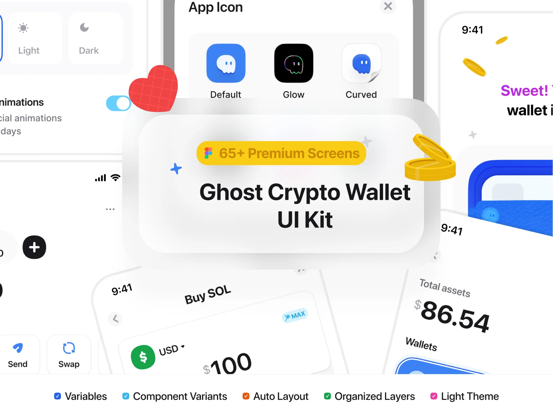 Ghost - Crypto Wallet UI Kit