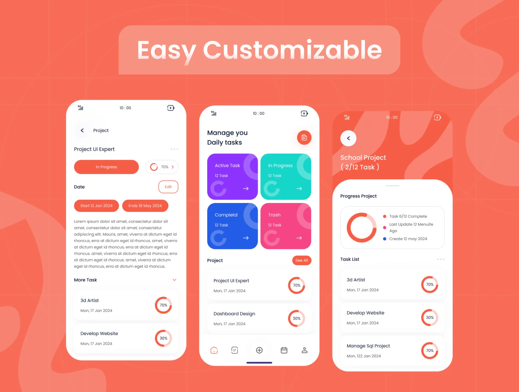 Ghozi -Task Management mobile app 5