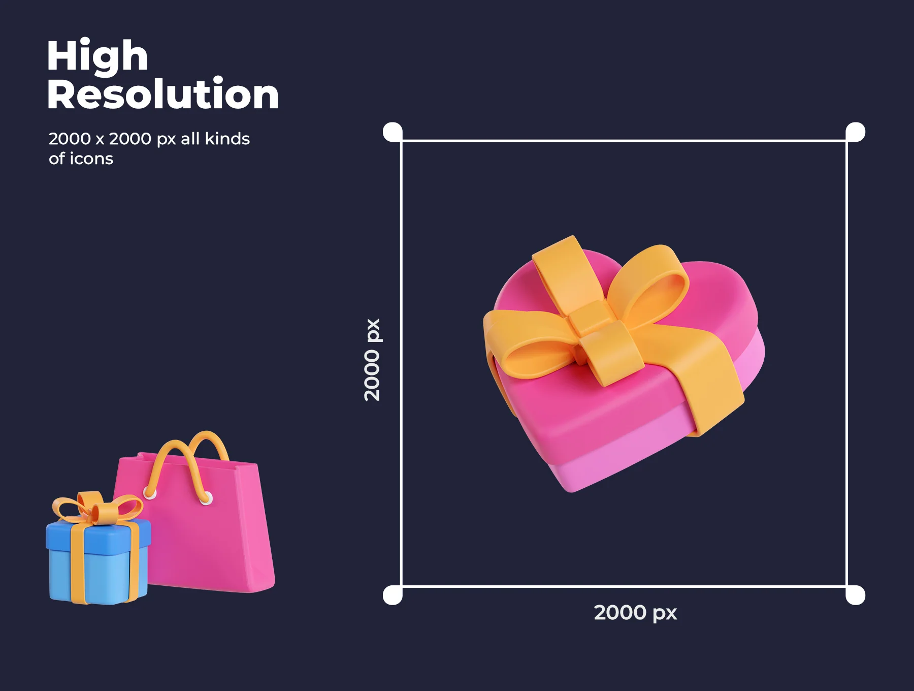 Gift Box 3D Icons 3