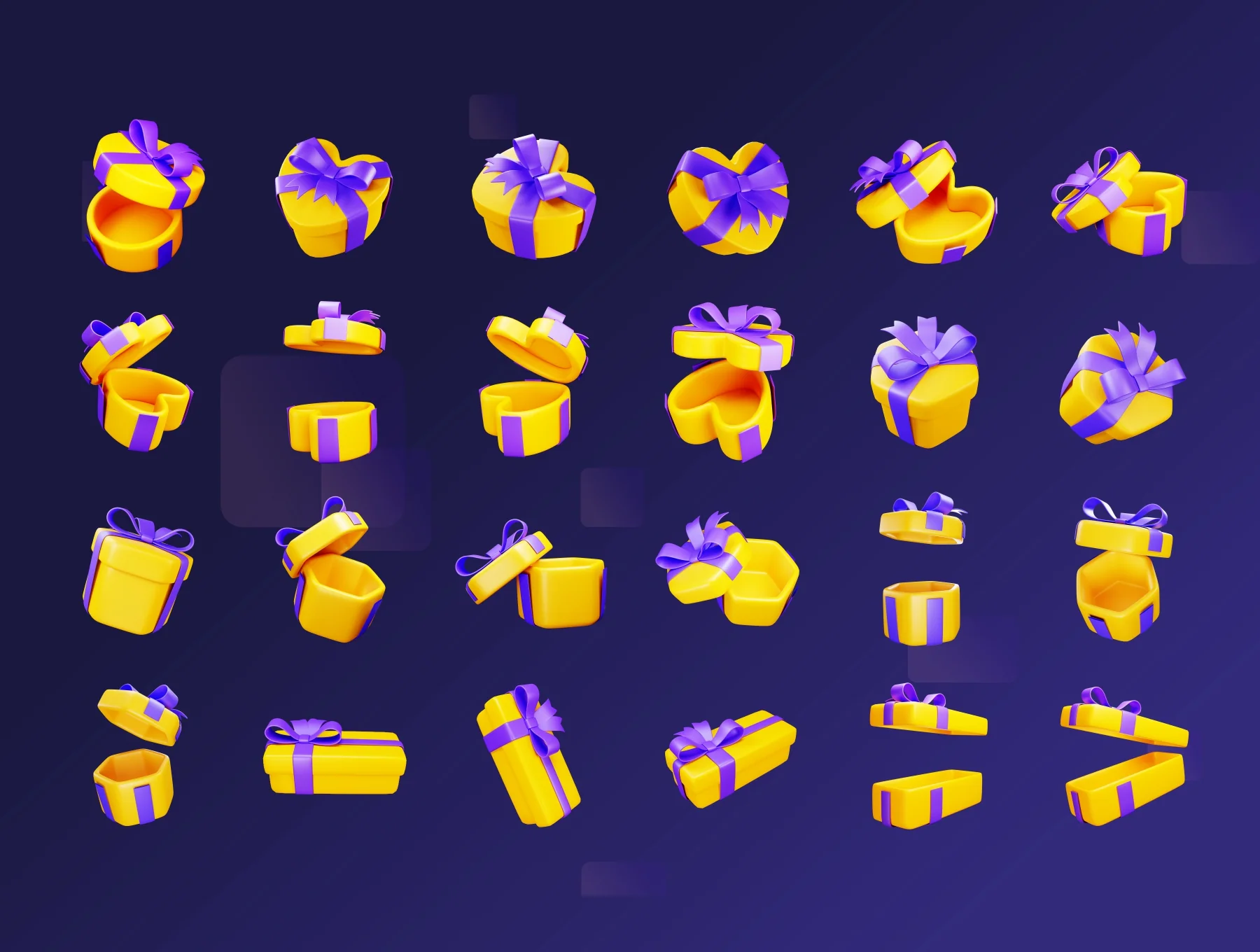Gift Boxes - 3D Illustration 9