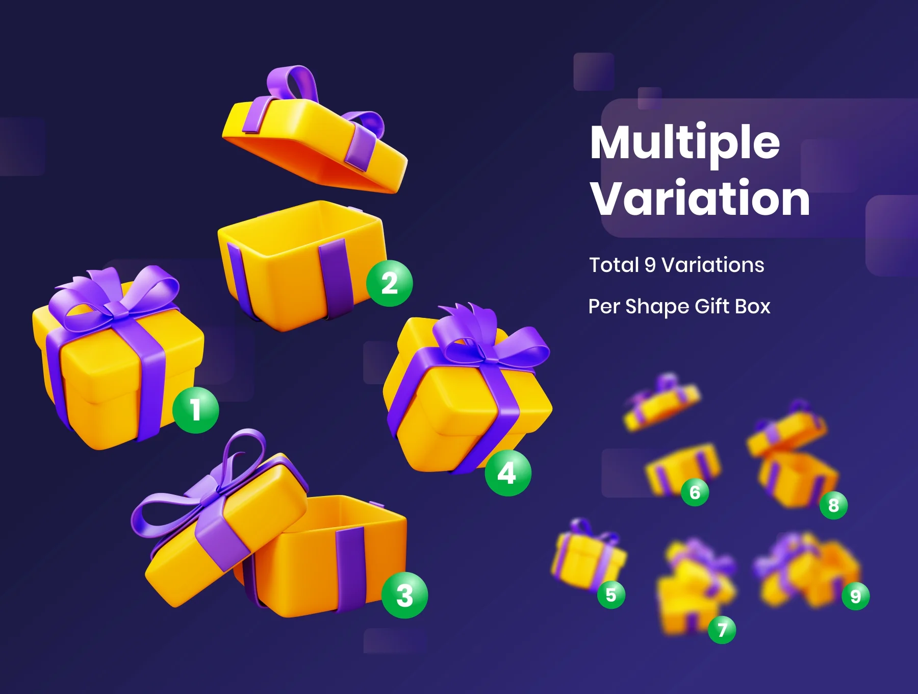 Gift Boxes - 3D Illustration 3