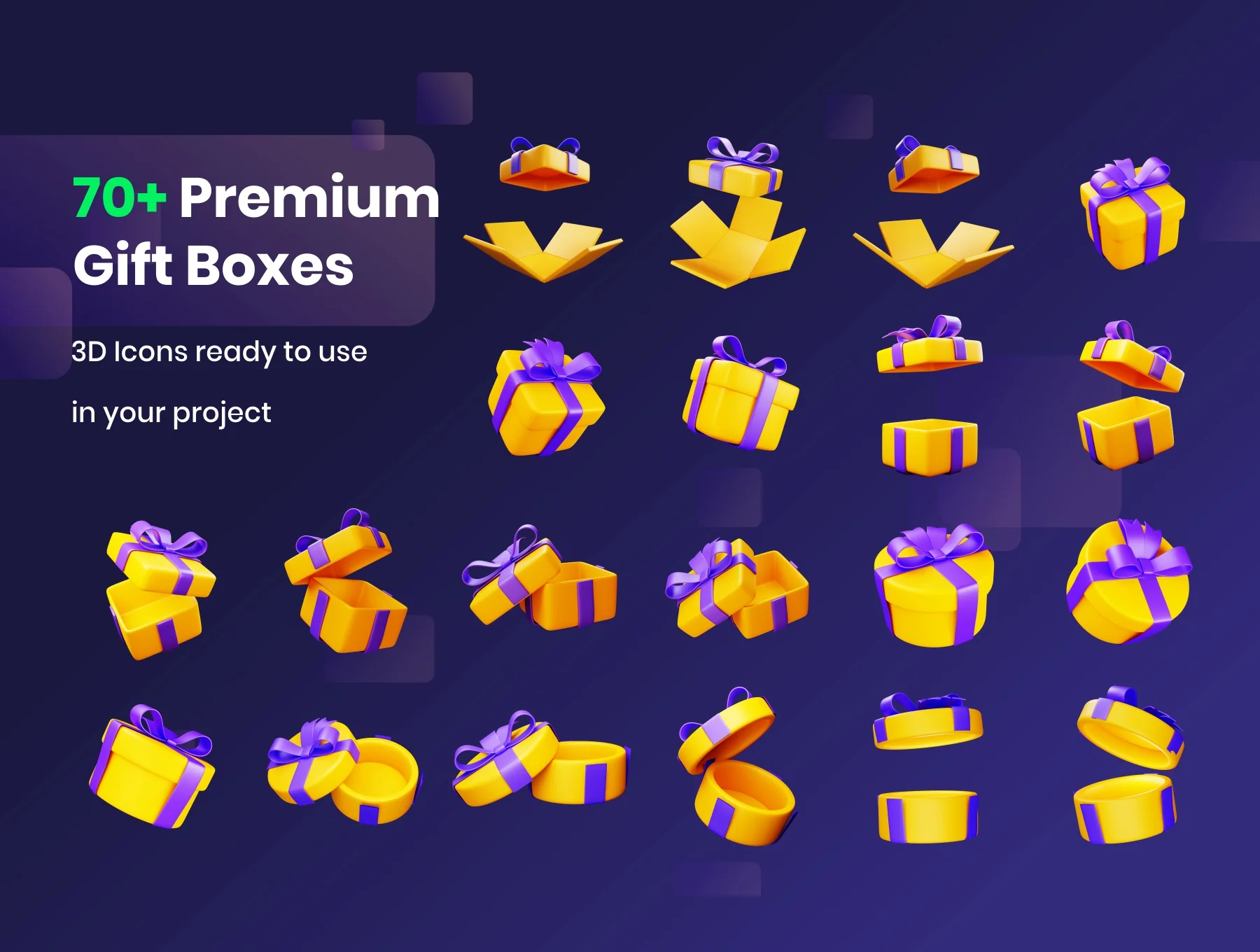 Gift Boxes - 3D Illustration 8