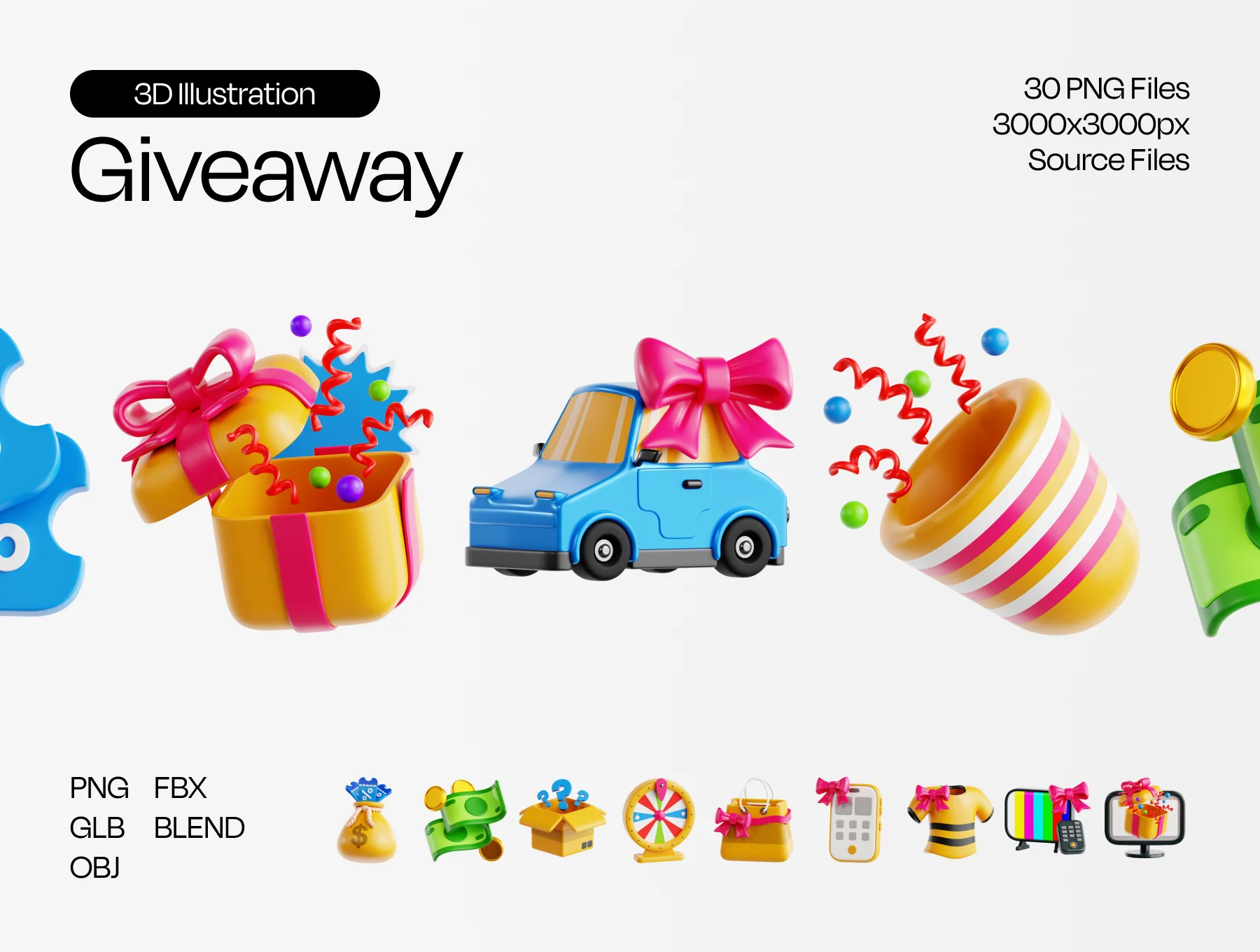Giveaway 3D Illustration