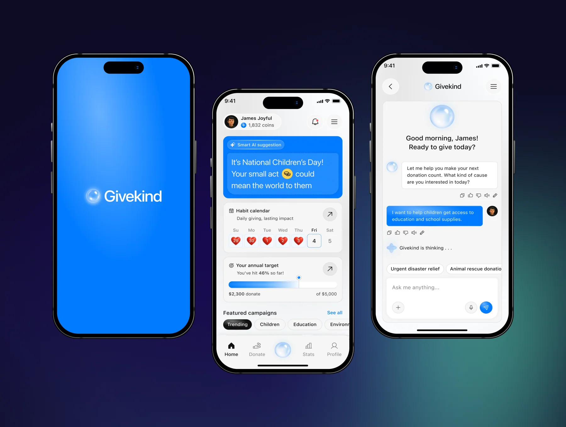 GiveKind - Charity Mobile App UI KIT 7