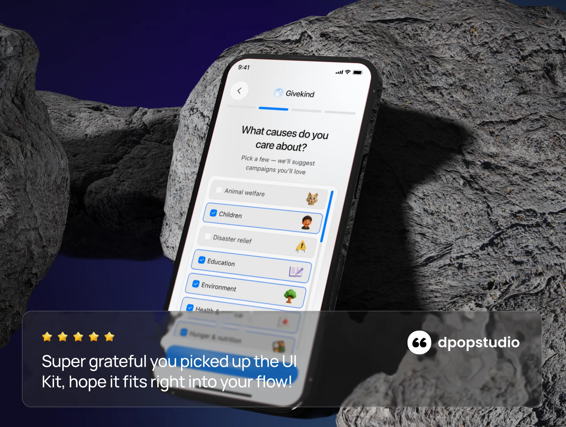 GiveKind - Charity Mobile App UI KIT 8