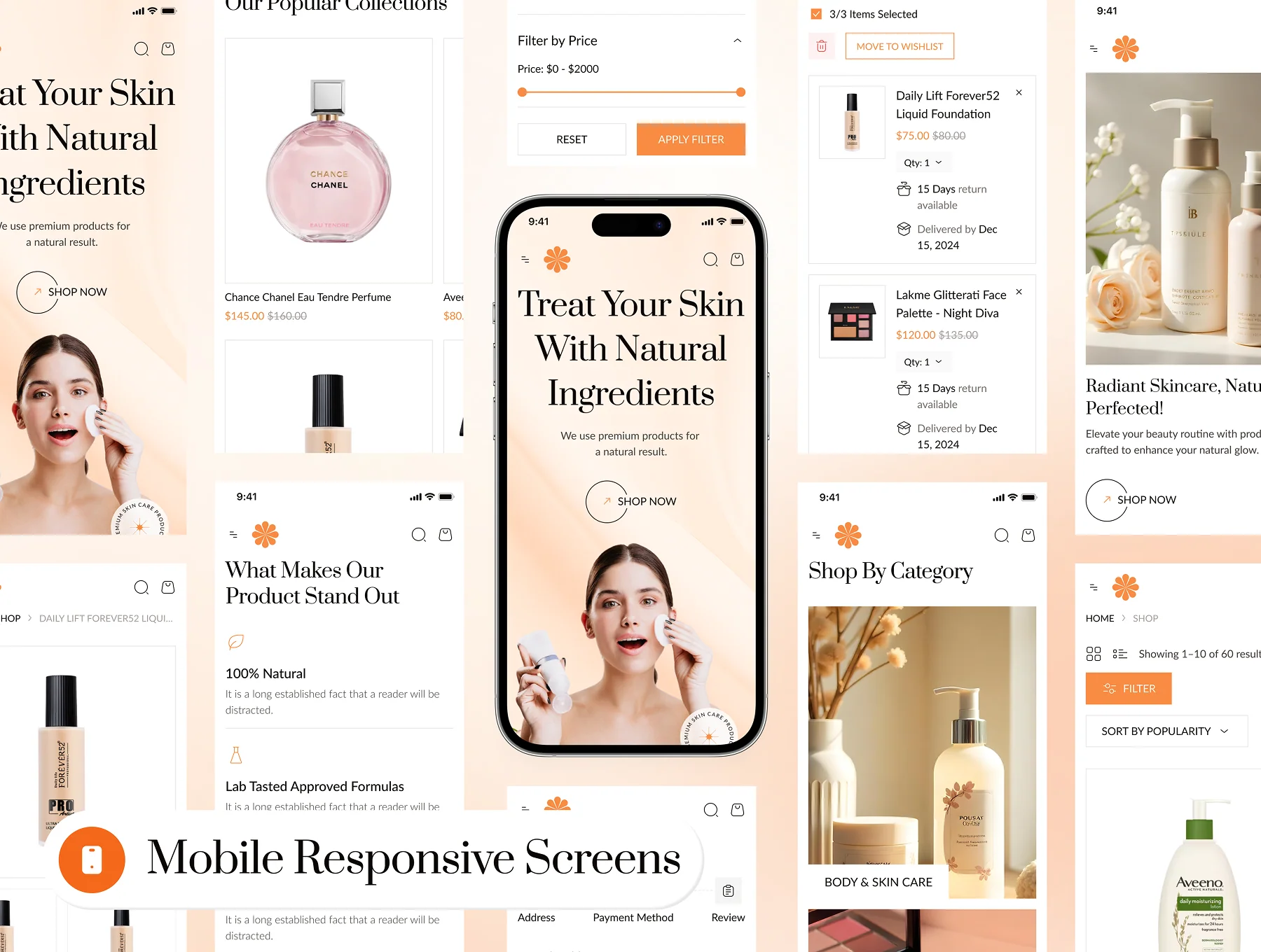 Glamp - Beauty Ecommerce Website Framer Template 9