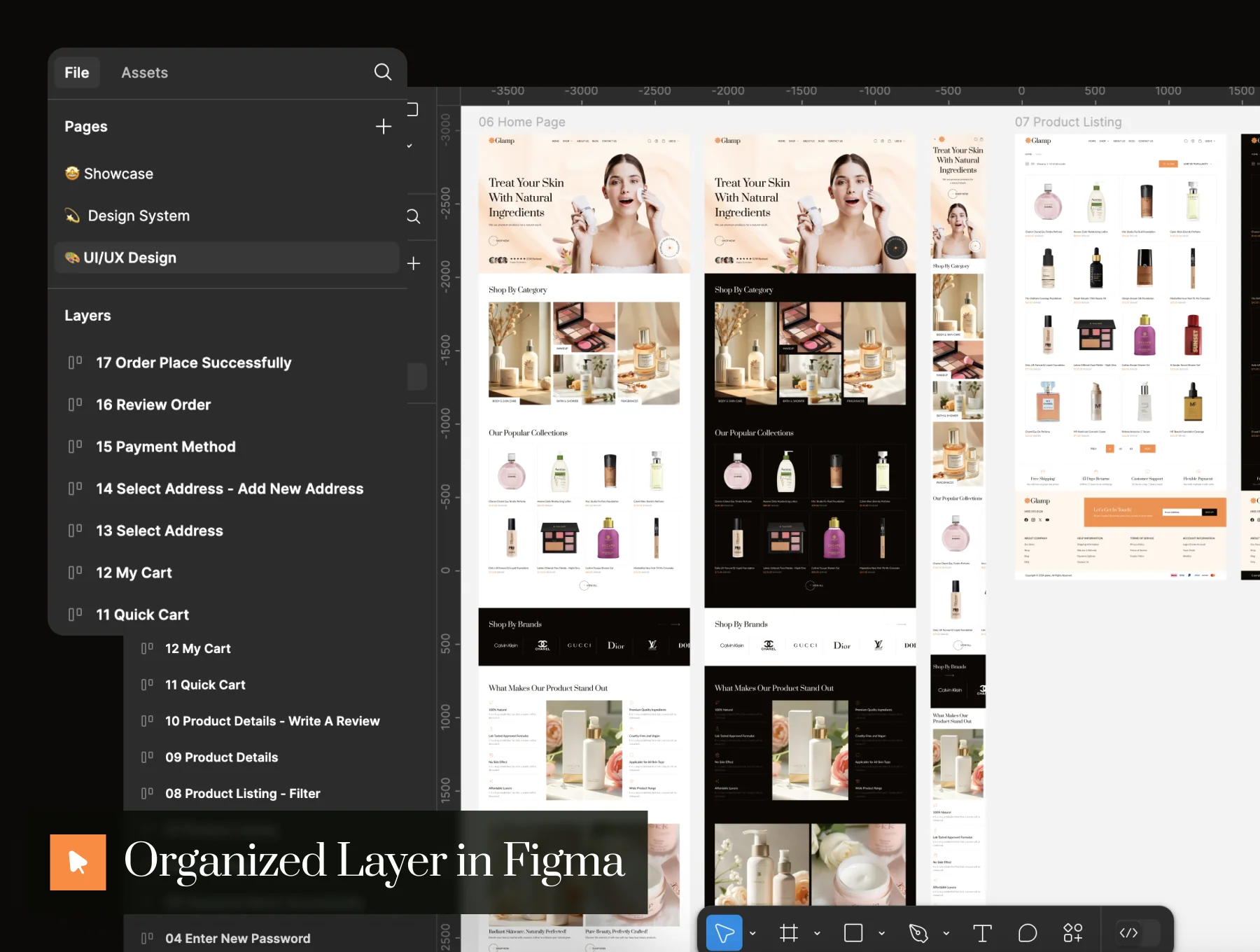 Glamp - Beauty Ecommerce Website UI Kit 4