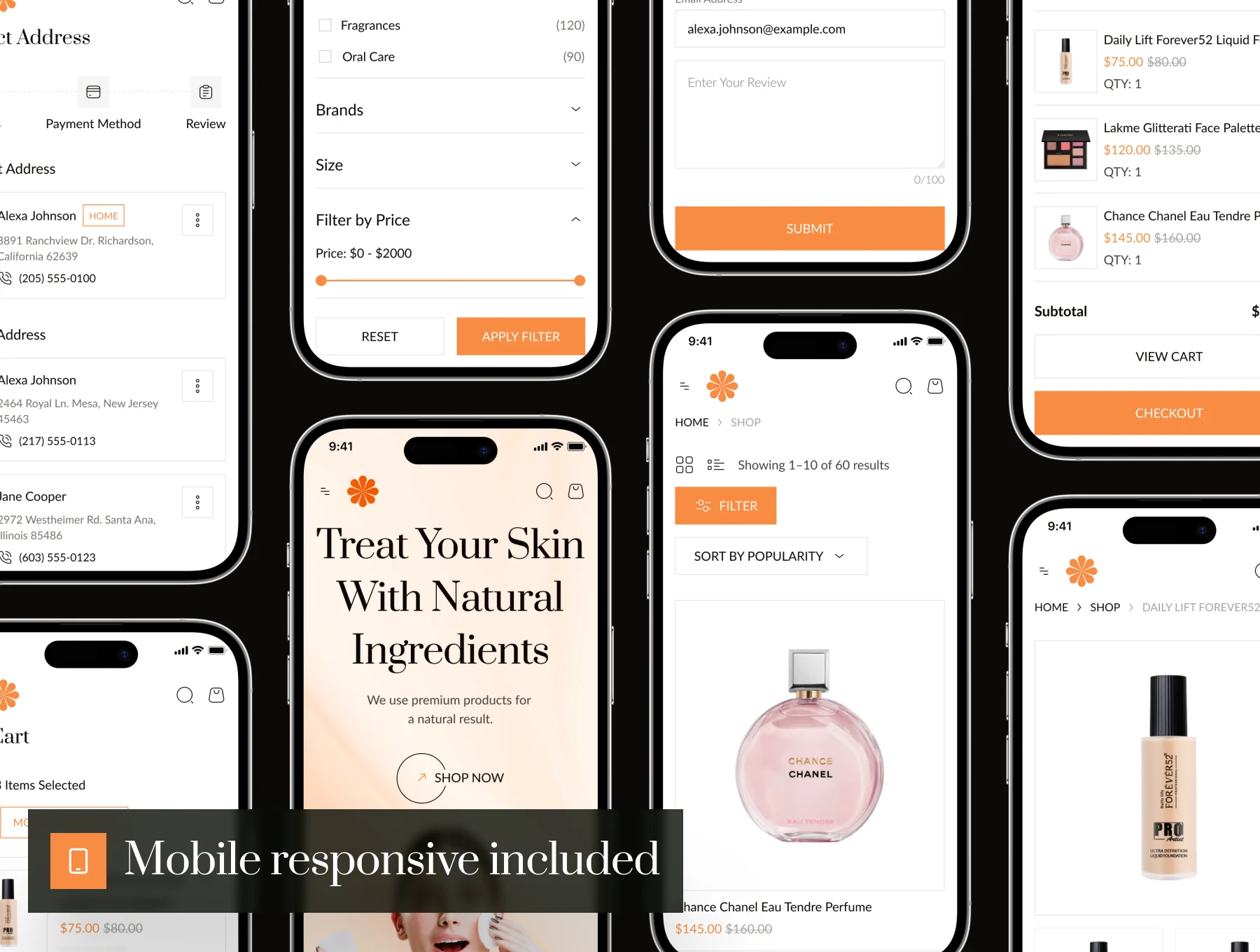 Glamp - Beauty Ecommerce Website UI Kit 7