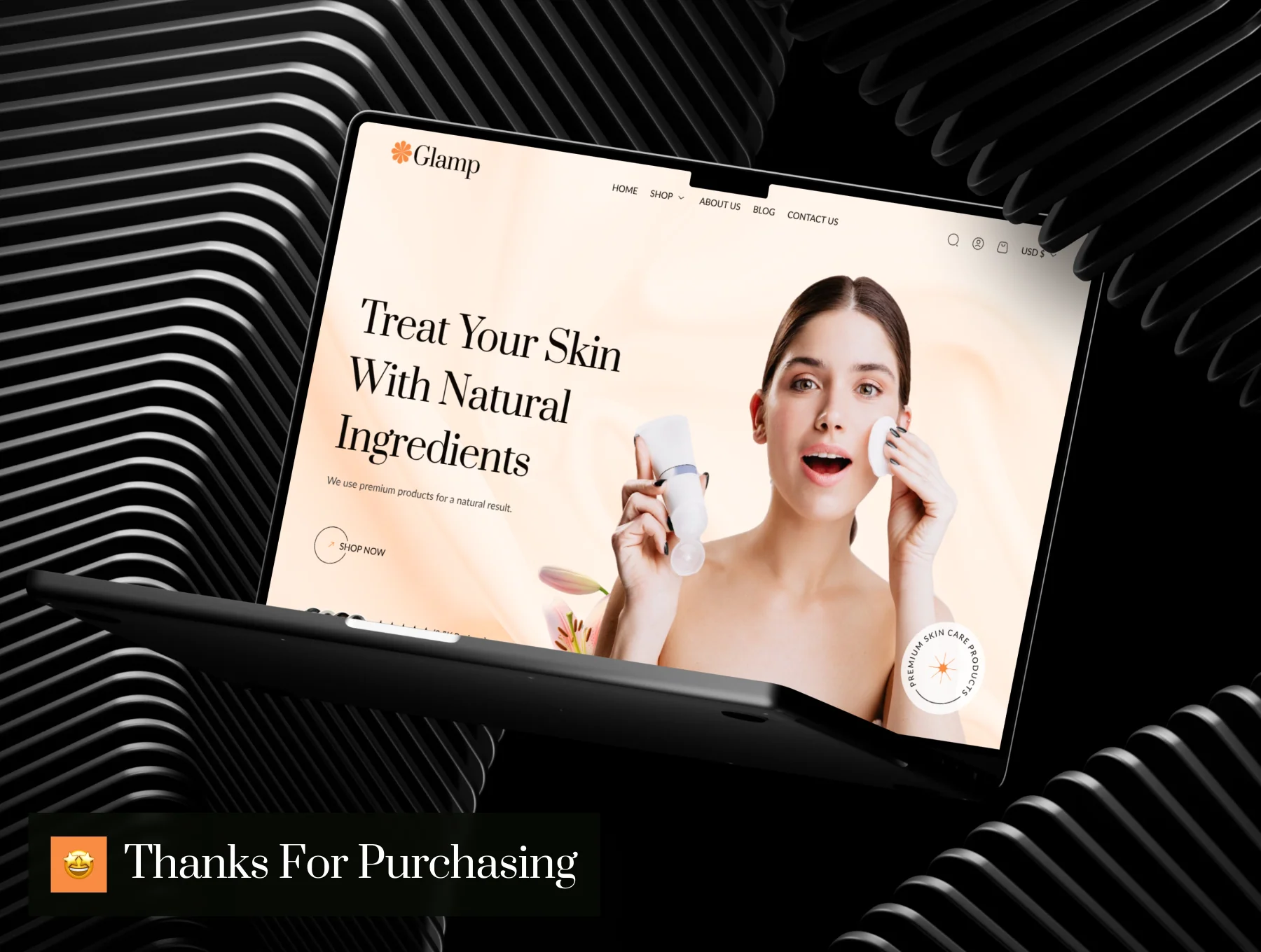 Glamp - Beauty Ecommerce Website UI Kit 8