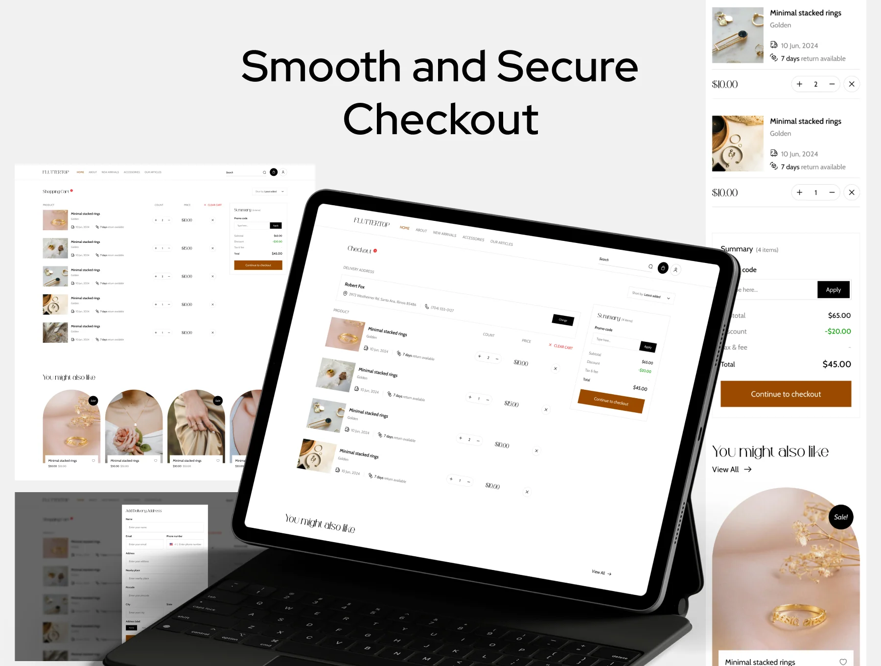 Glamwear: UI Kit for Women’s Clothing & Jewelry Websites 4