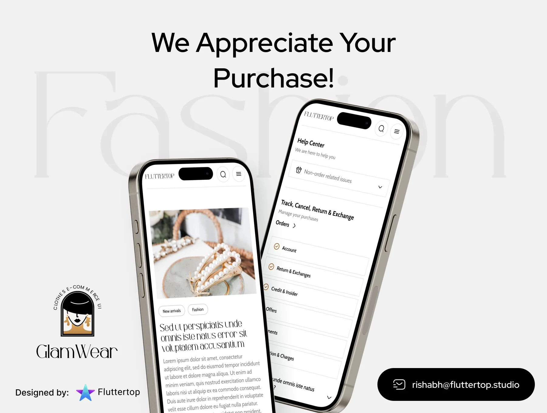 Glamwear: UI Kit for Women’s Clothing & Jewelry Websites 8