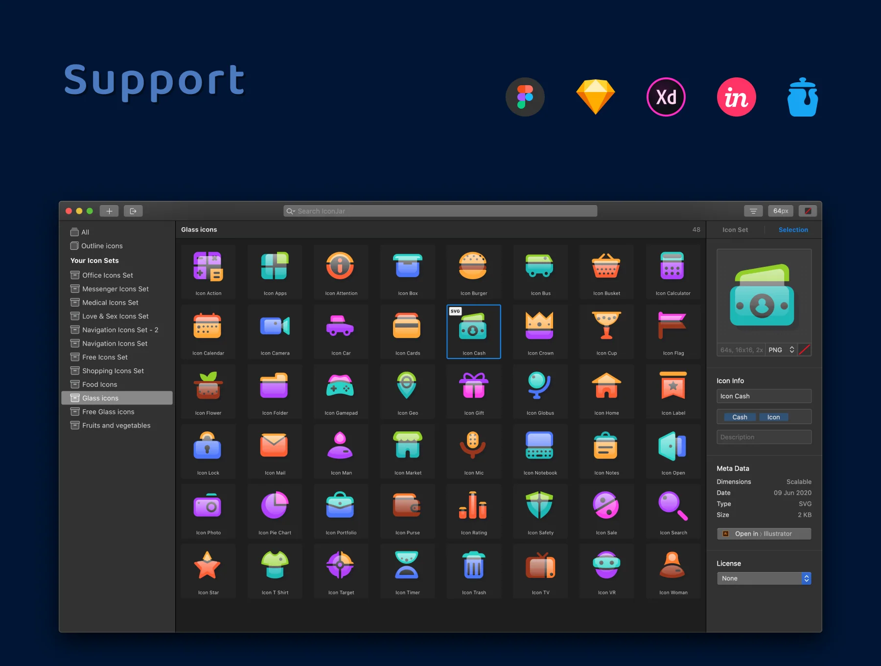 Glass Icons Set 4