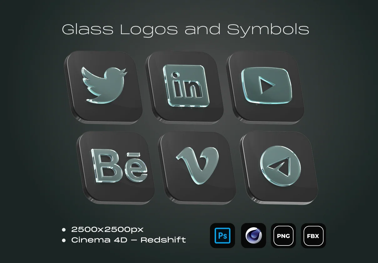 Glass Logos and Symbols