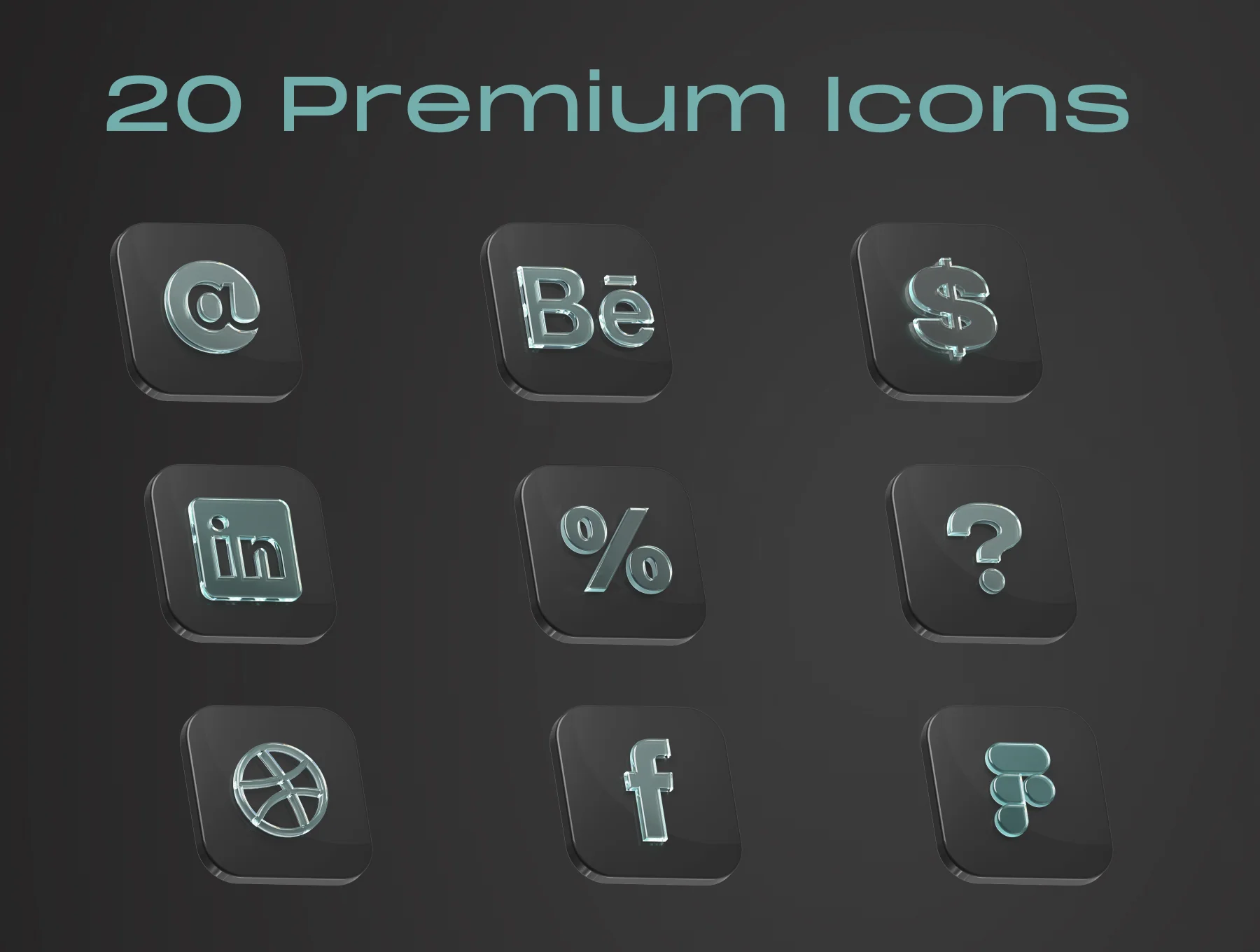 Glass Logos and Symbols 5
